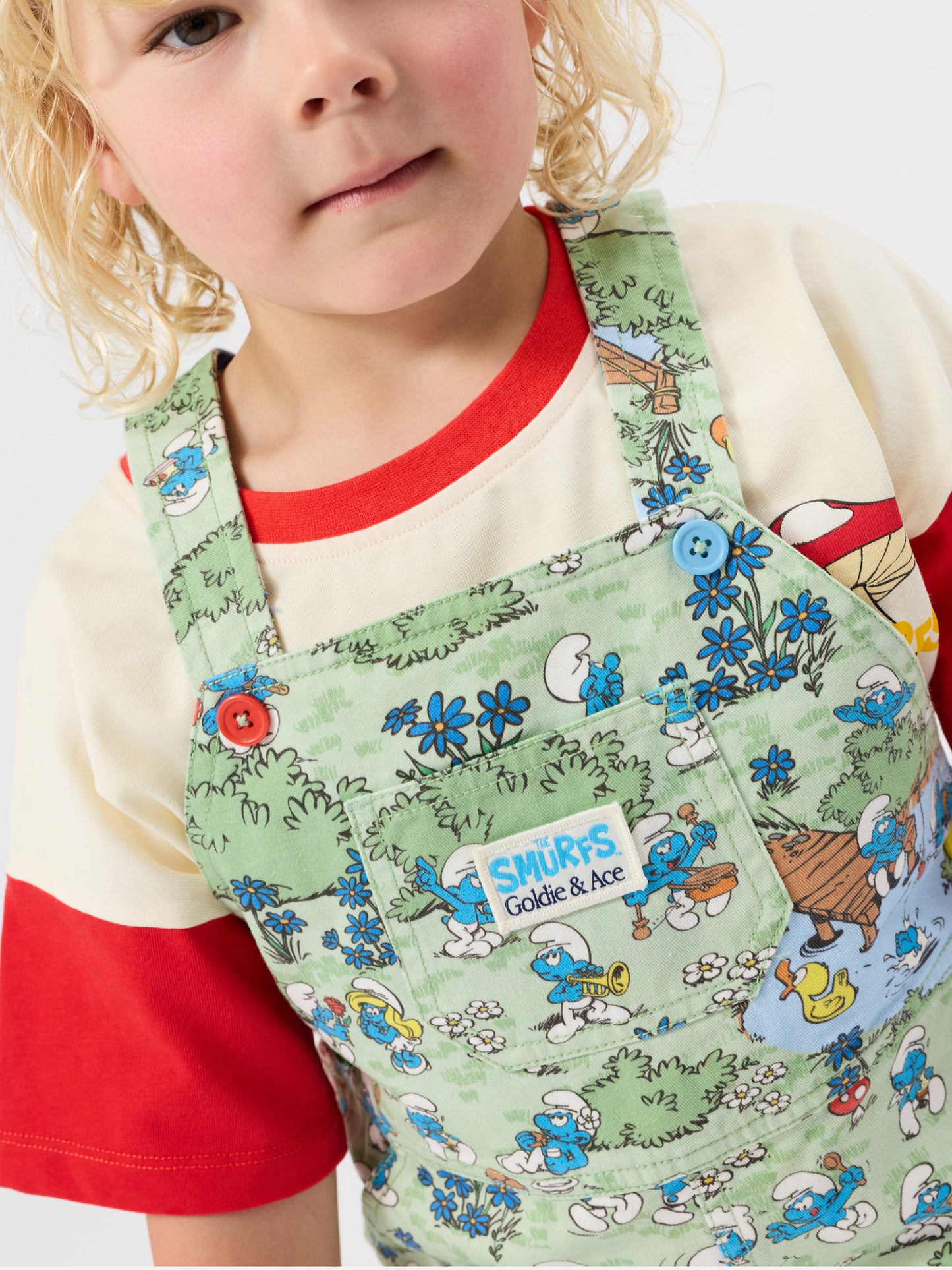 The Smurfs Village Print Burton Overall