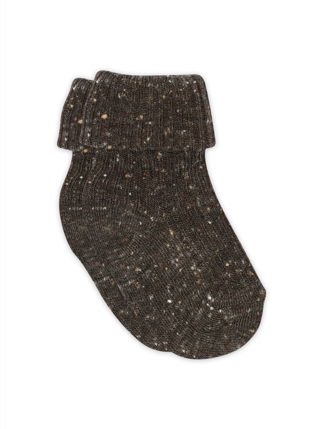Brown Melange Meili Baby Socks