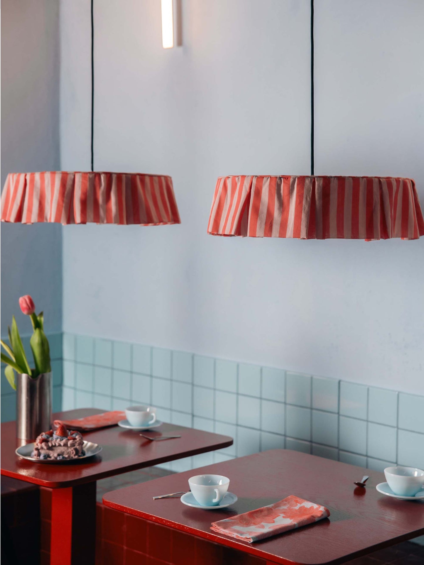 Red Stripes Vibes Pendant Lampshade