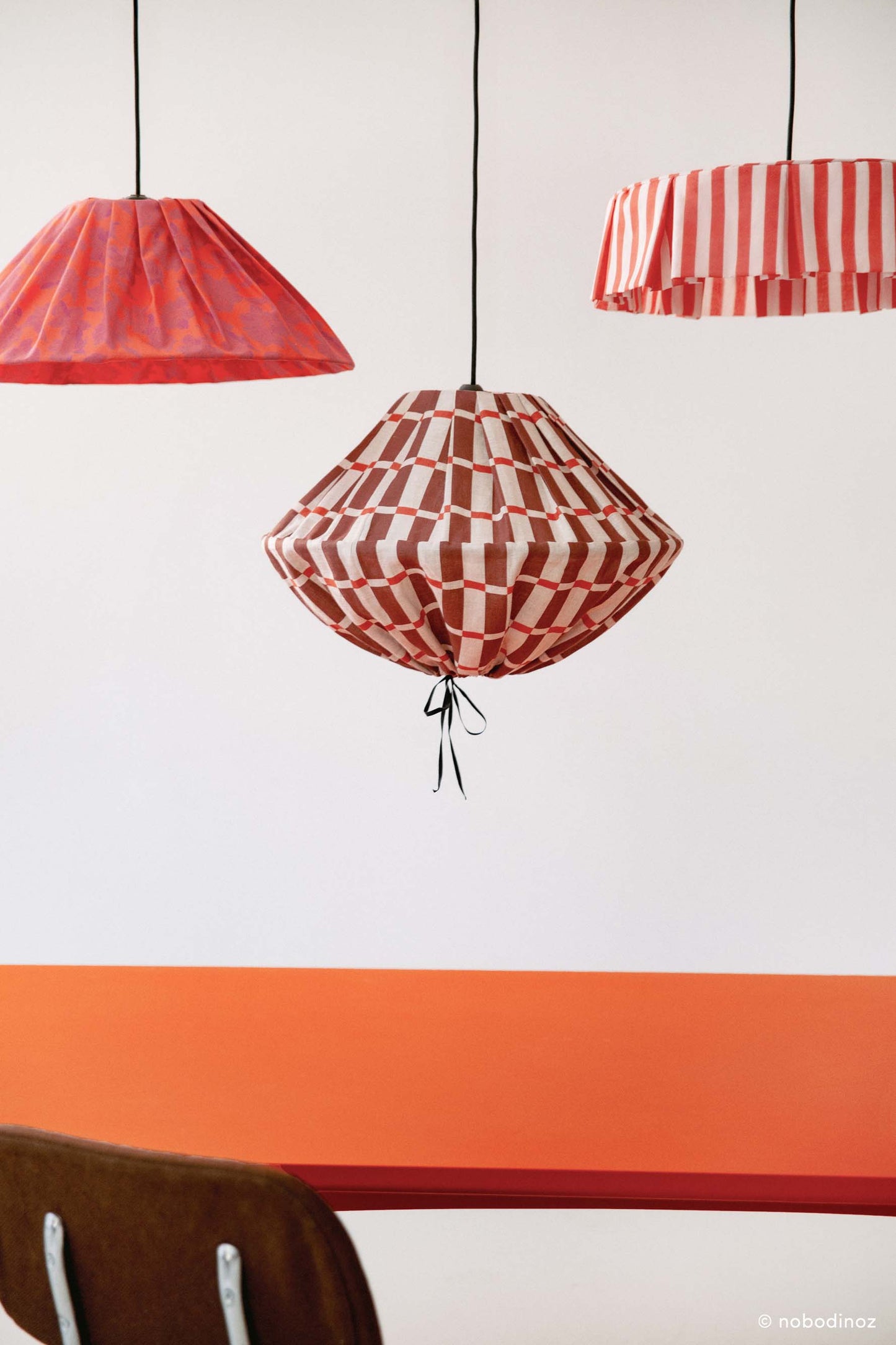 Red Stripes Vibes Pendant Lampshade
