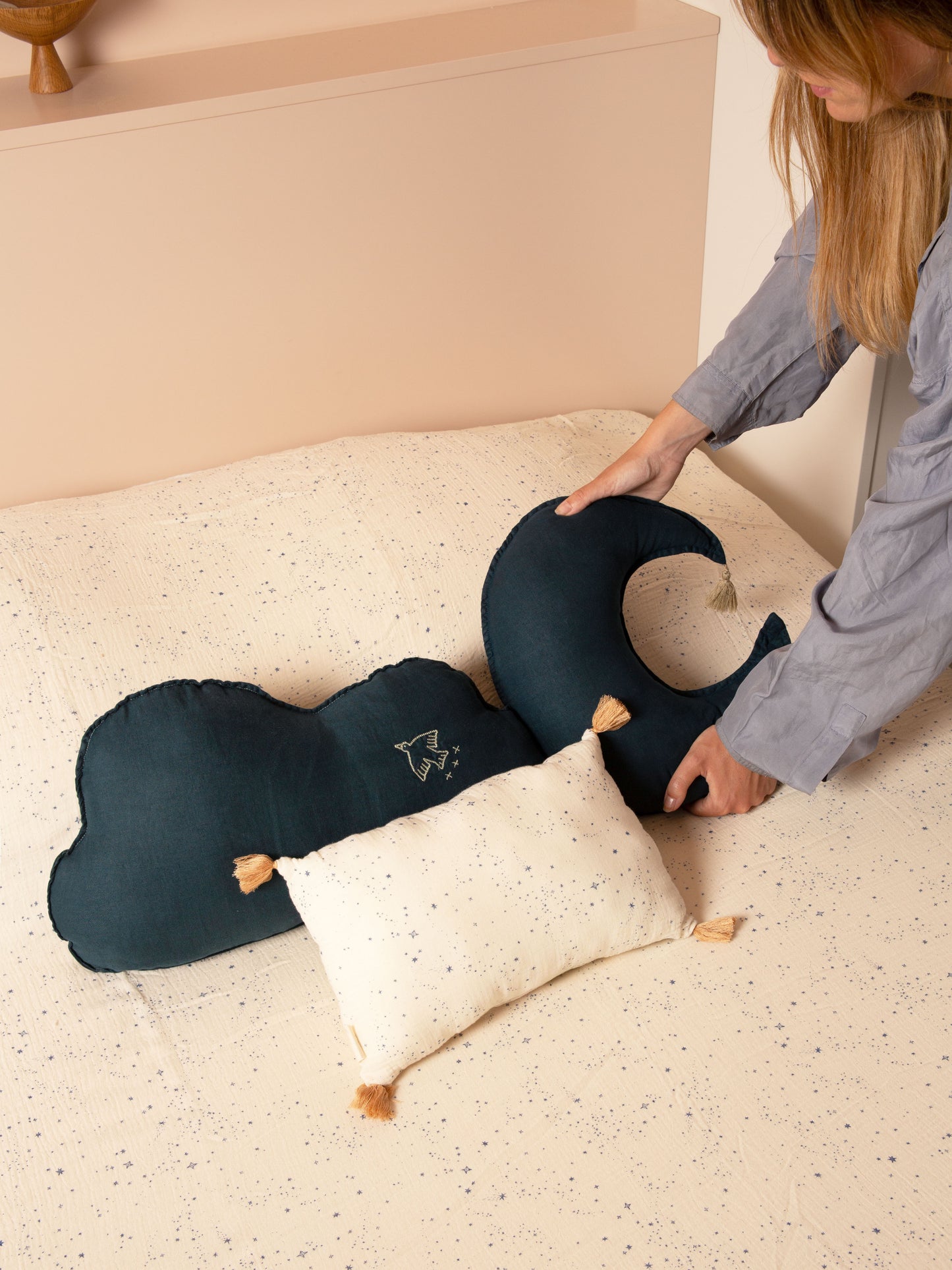 Deep Blue Moon Cushion