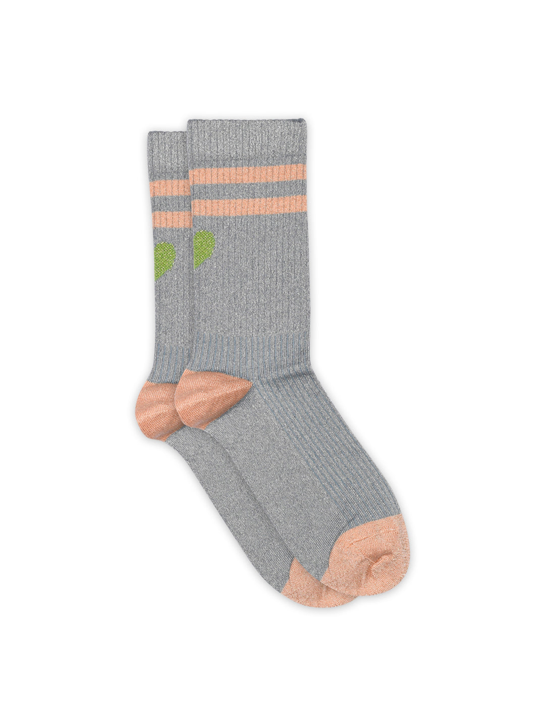Stone Blue Elga Glitter Socks