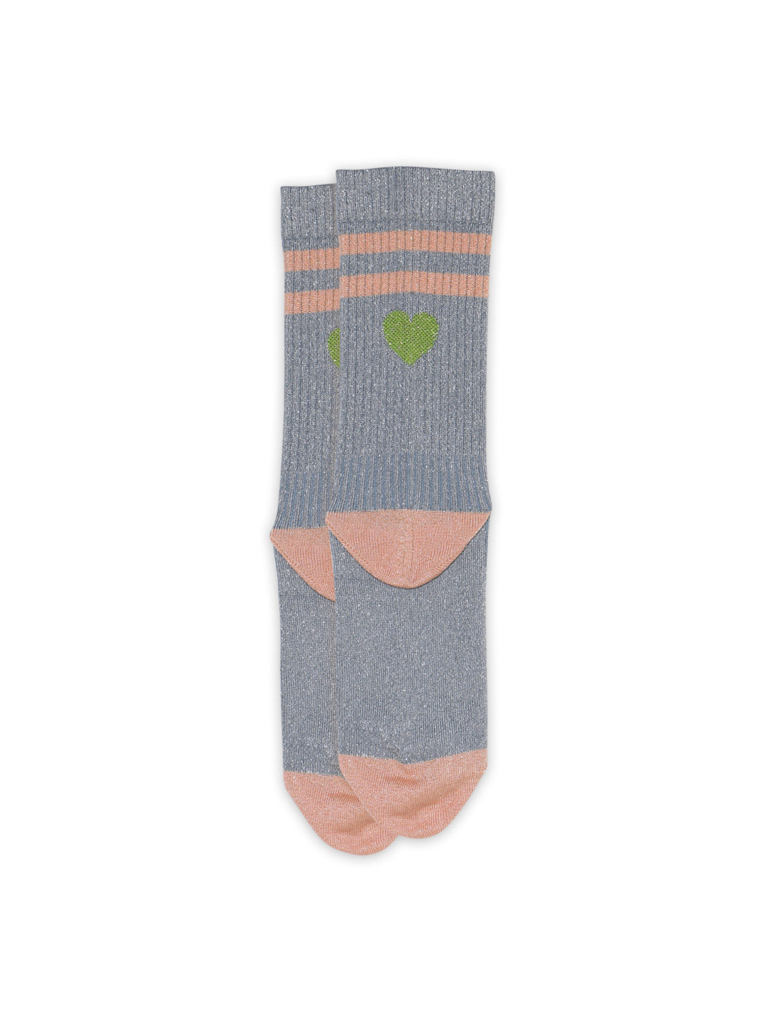 Stone Blue Elga Glitter Socks