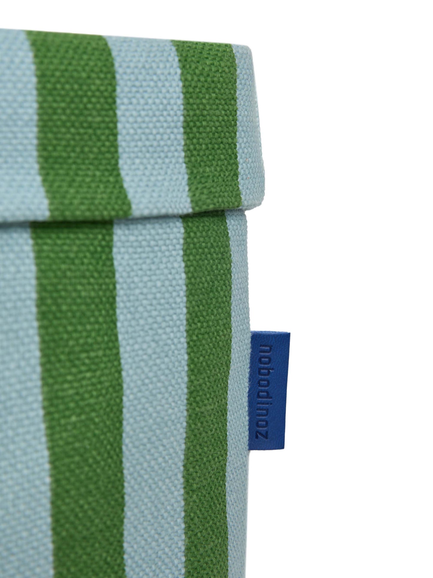 Green & Blue Stripes Storage Basket