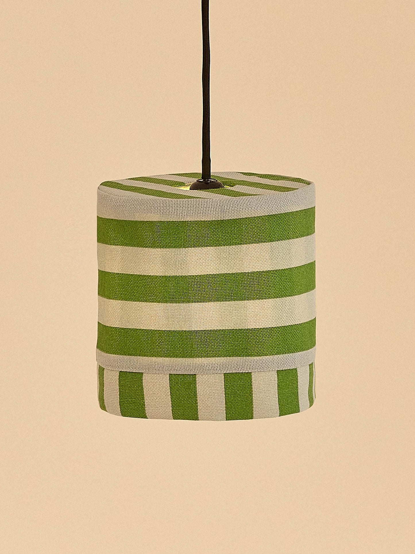 Green & Blue Stripes Linda Pendant Lampshade