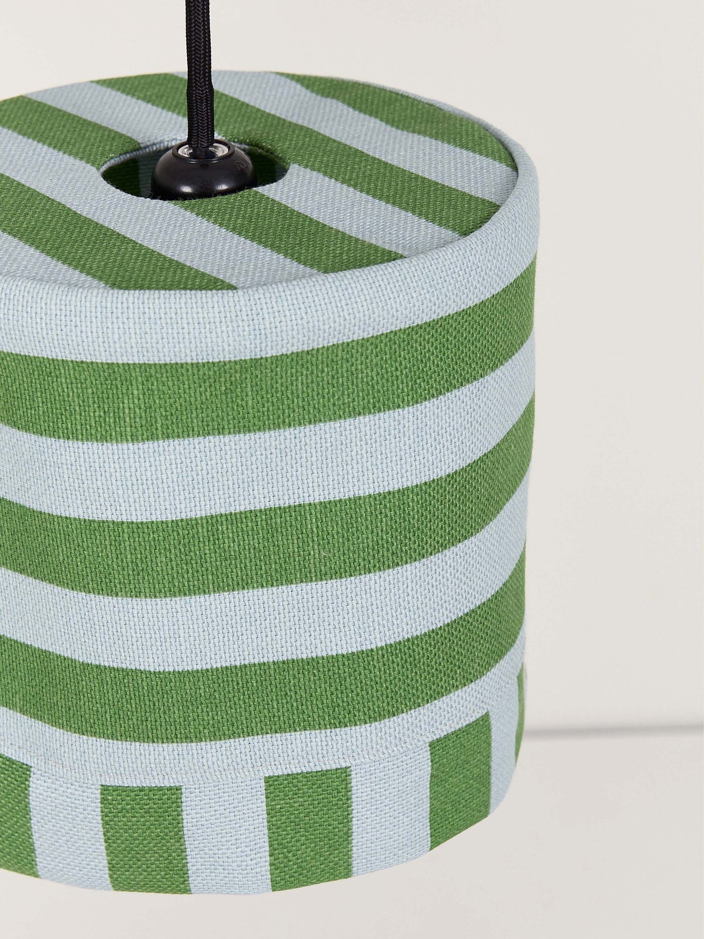 Green & Blue Stripes Linda Pendant Lampshade
