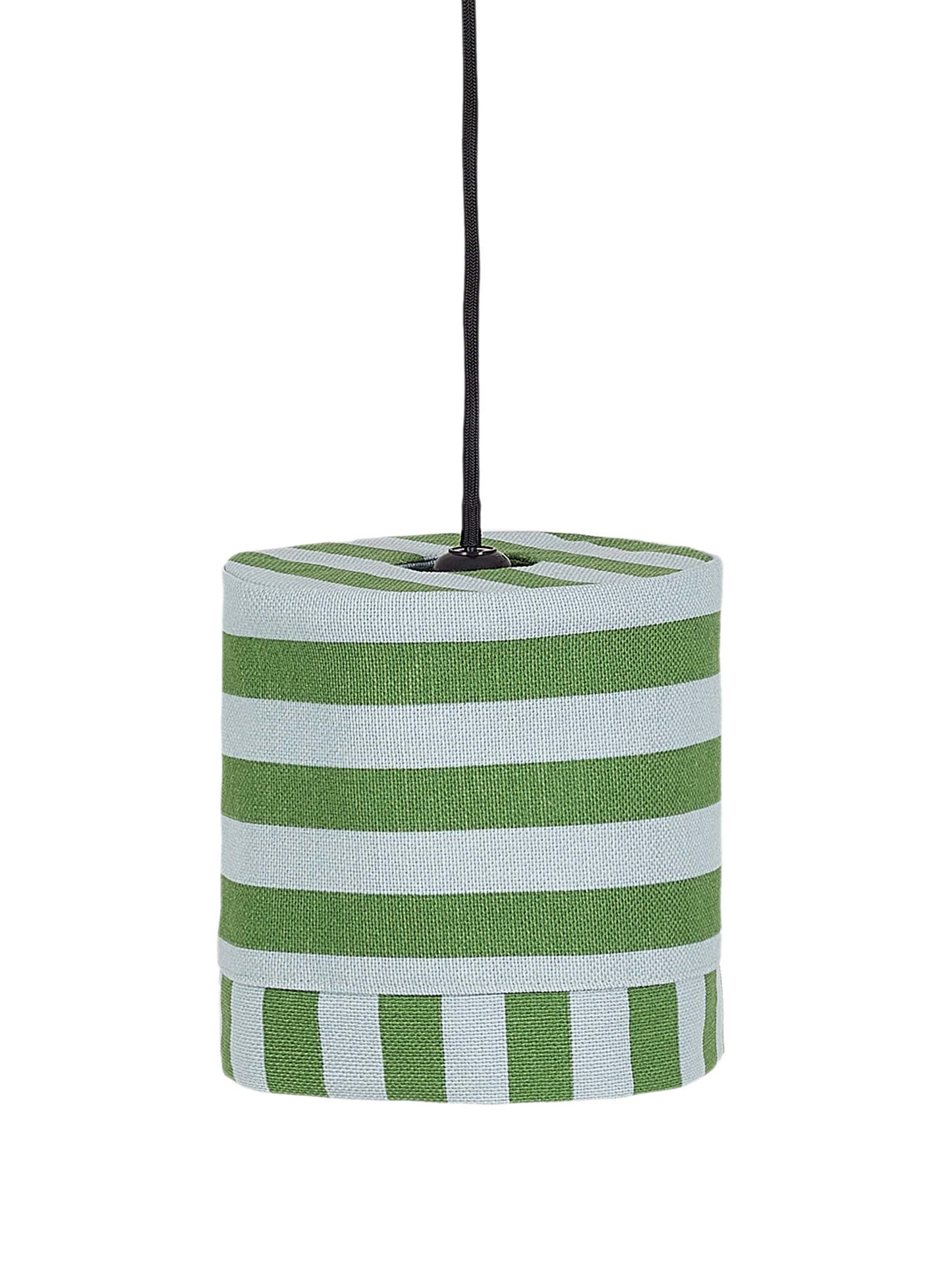 Green & Blue Stripes Linda Pendant Lampshade