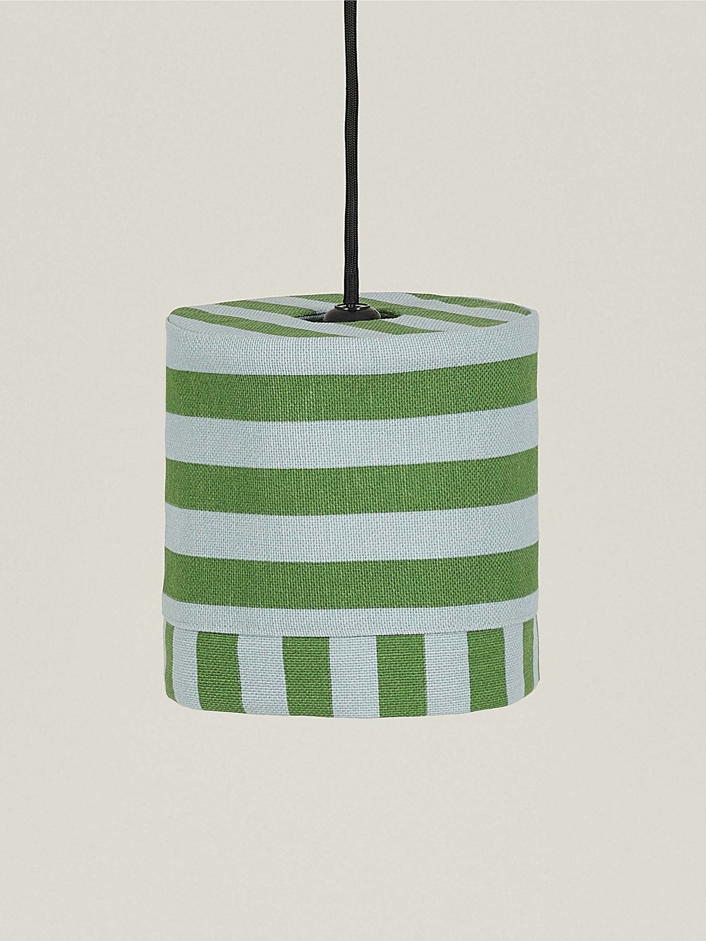 Green & Blue Stripes Linda Pendant Lampshade
