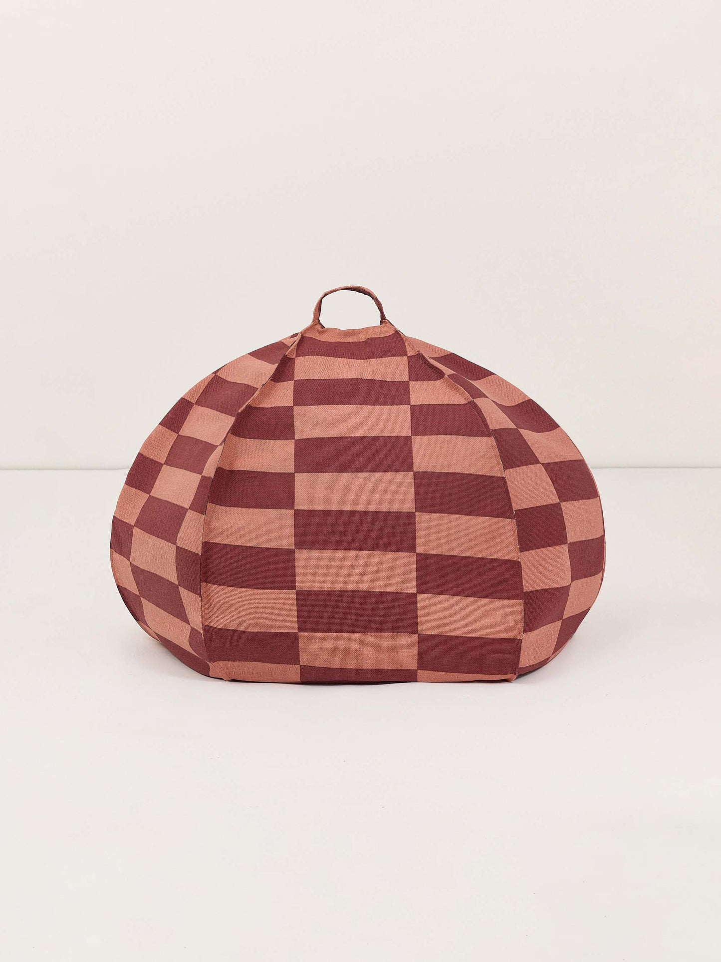 Maroon Tiles Round Vibes Beanbag