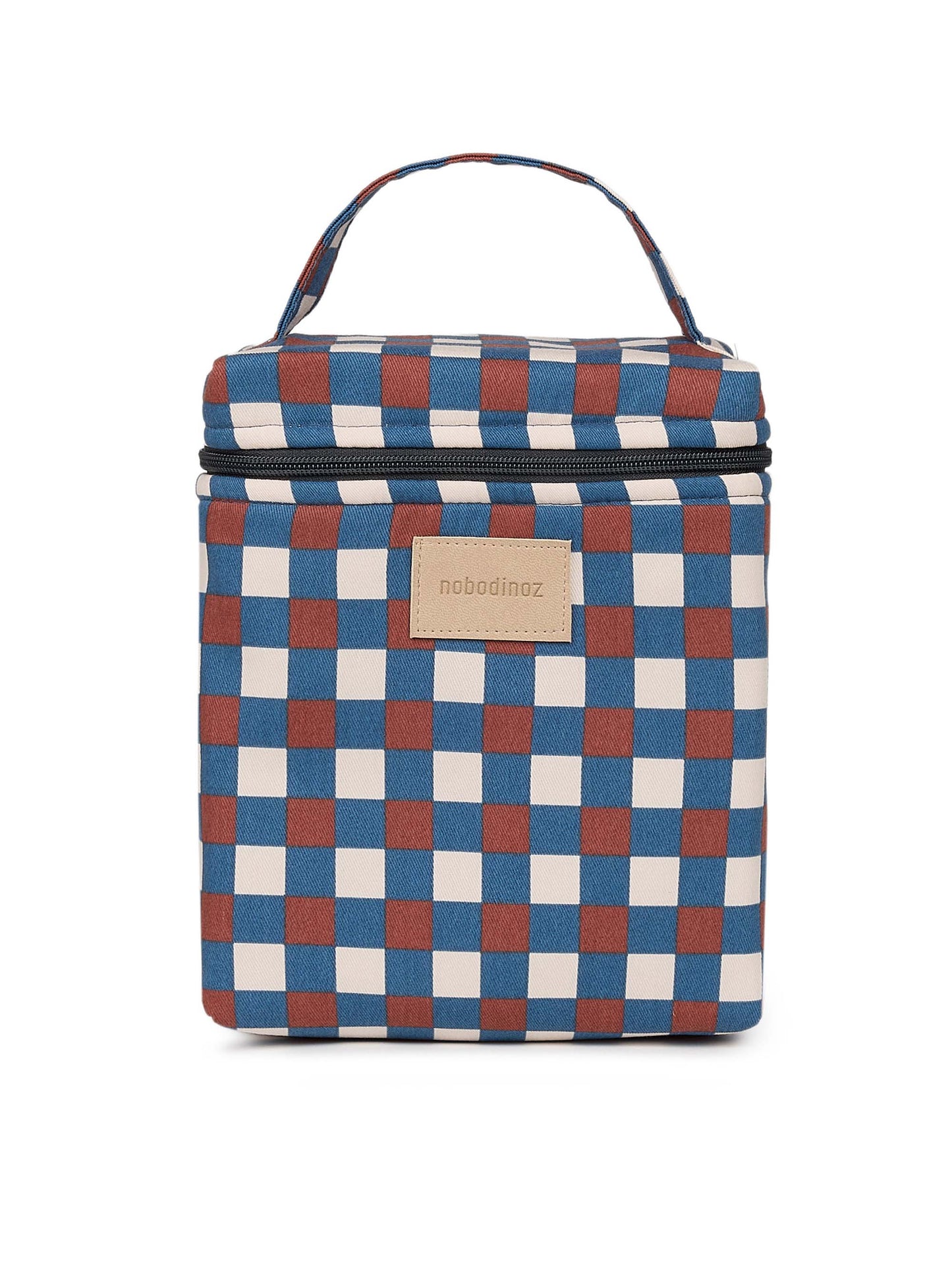 Blue & Red Mosaic Insulated Lunch Bag