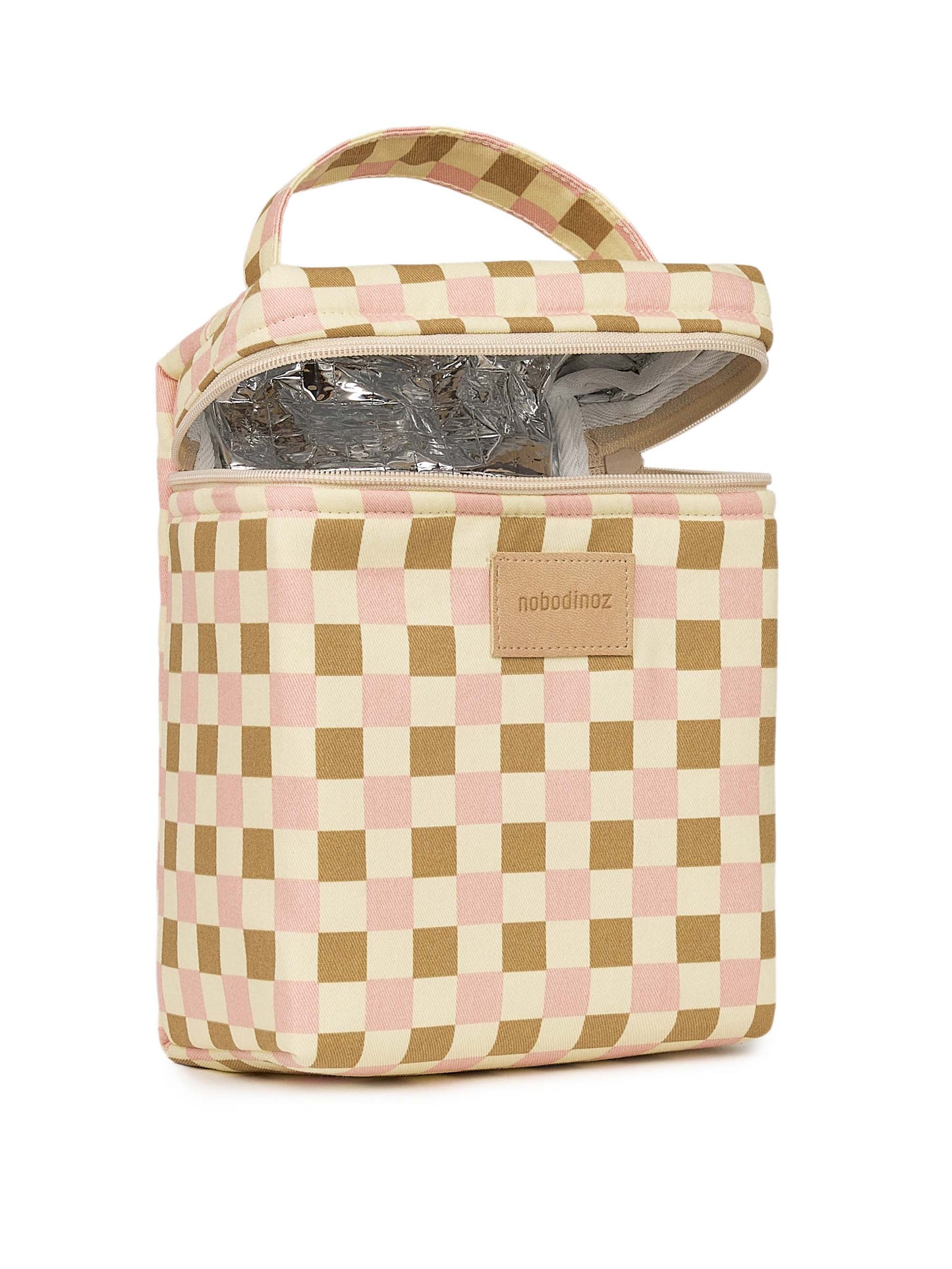 Yellow & Pink Mosaic Insulated Lunch Bag