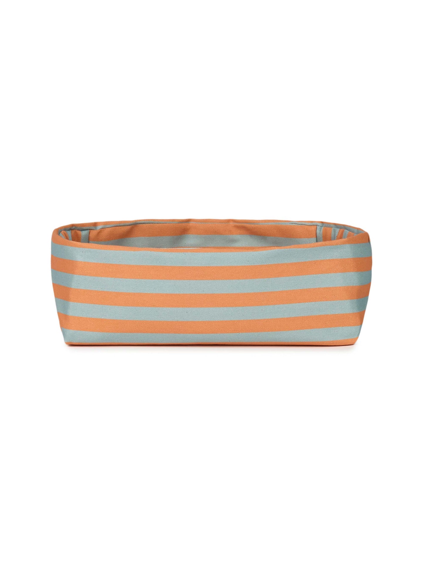 Orange & Blue Stripes Bread Basket
