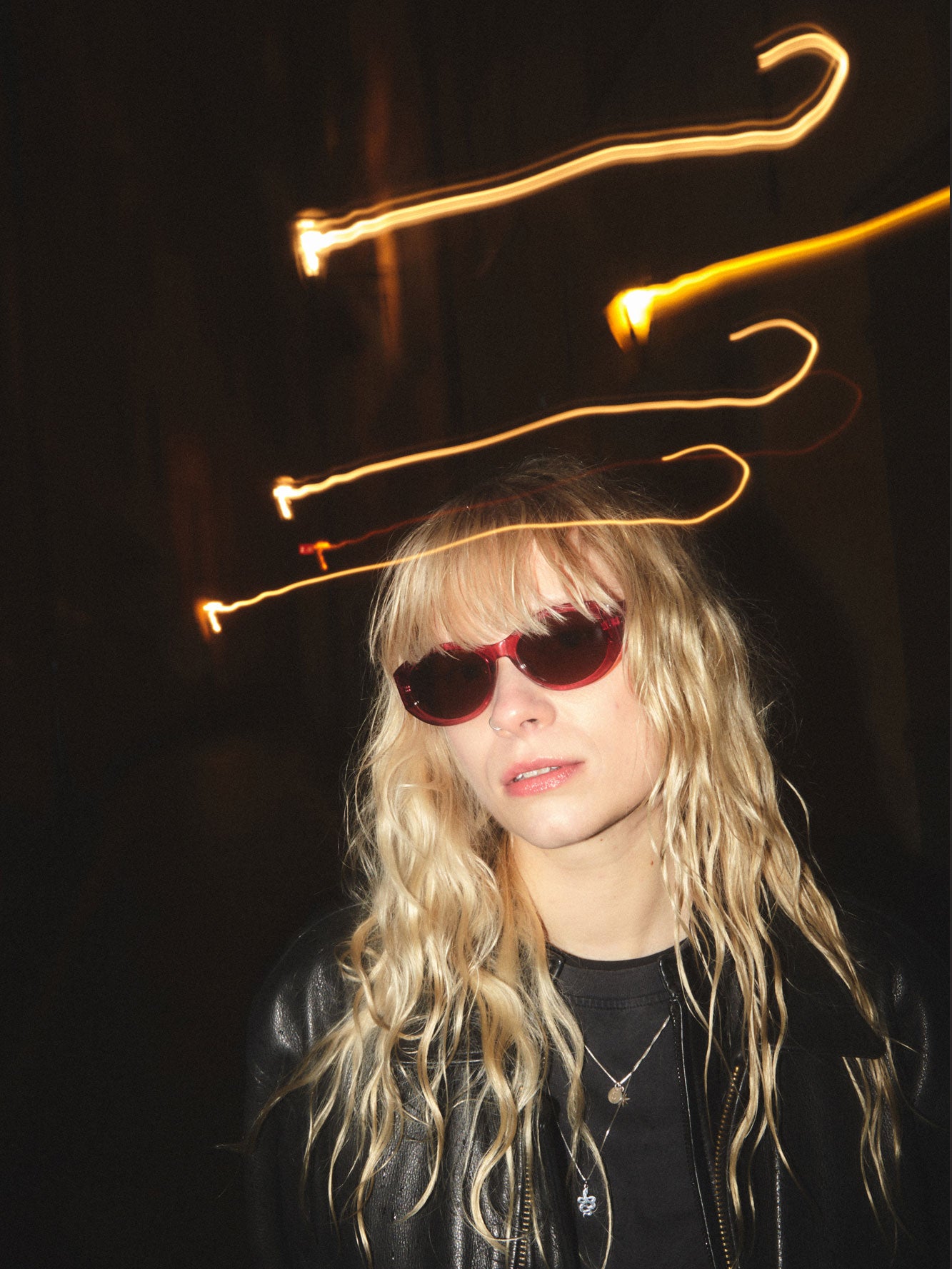 Burgundy Cleo Sunglasses