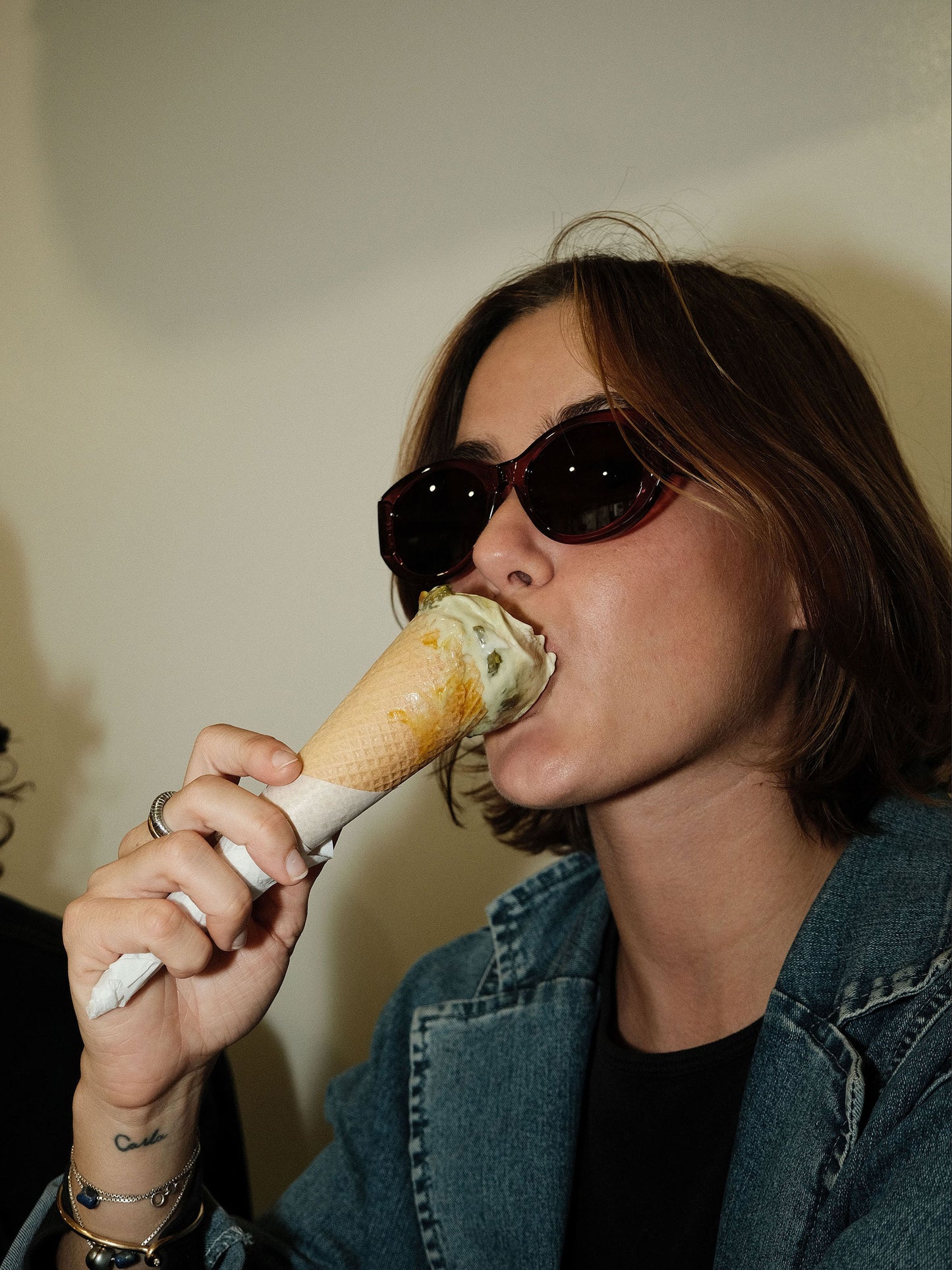 Burgundy Cleo Sunglasses