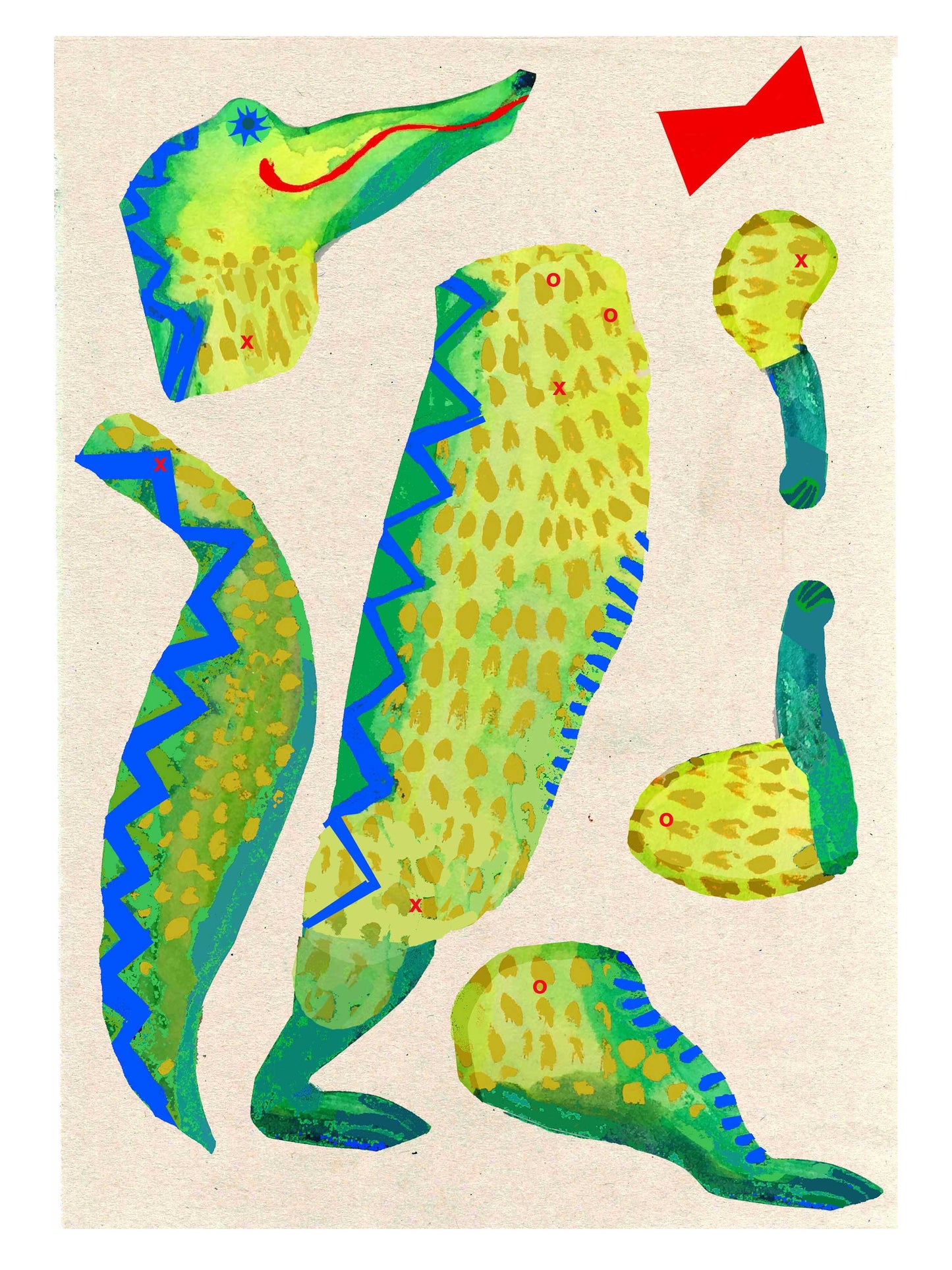 Cut and Make Alligator Puppet