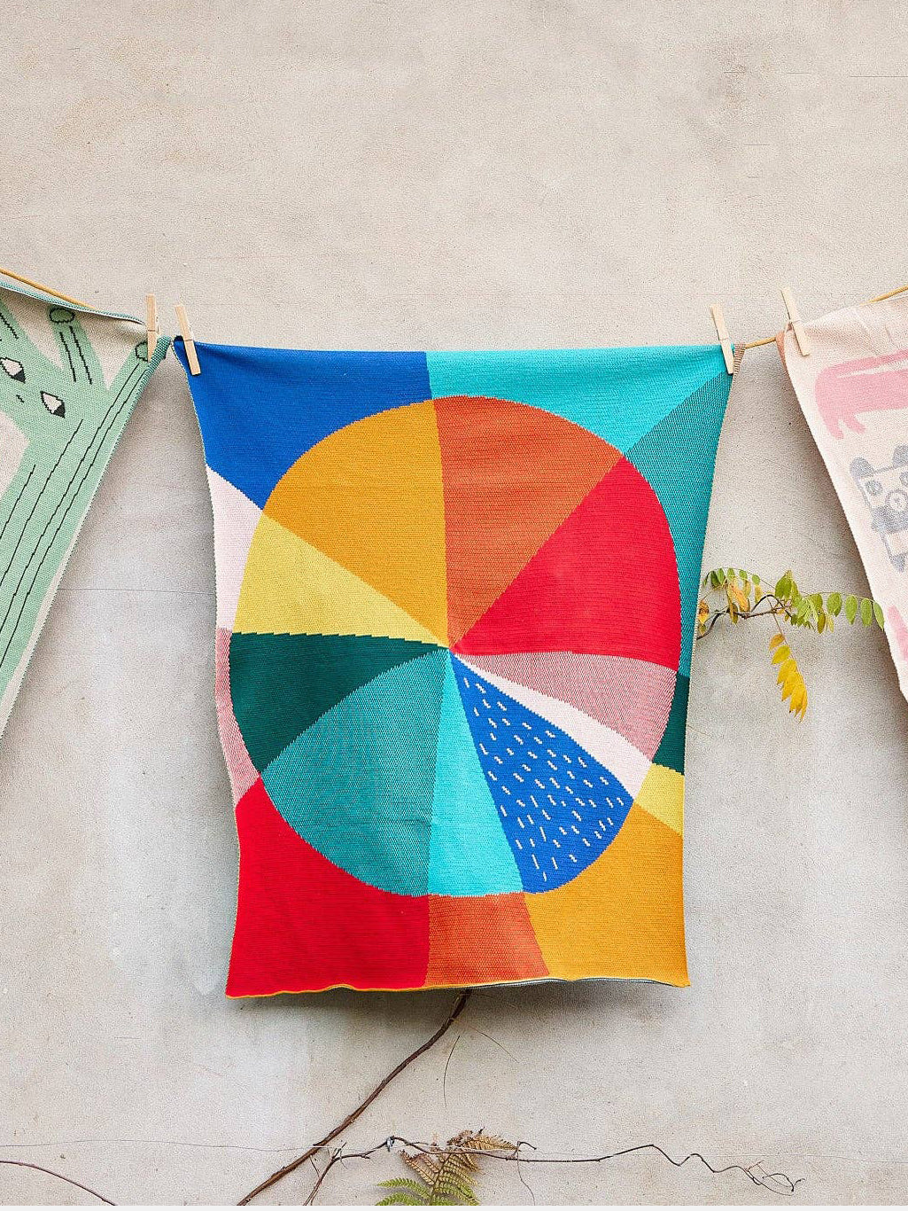 Pie Chart Cotton Mini Blanket