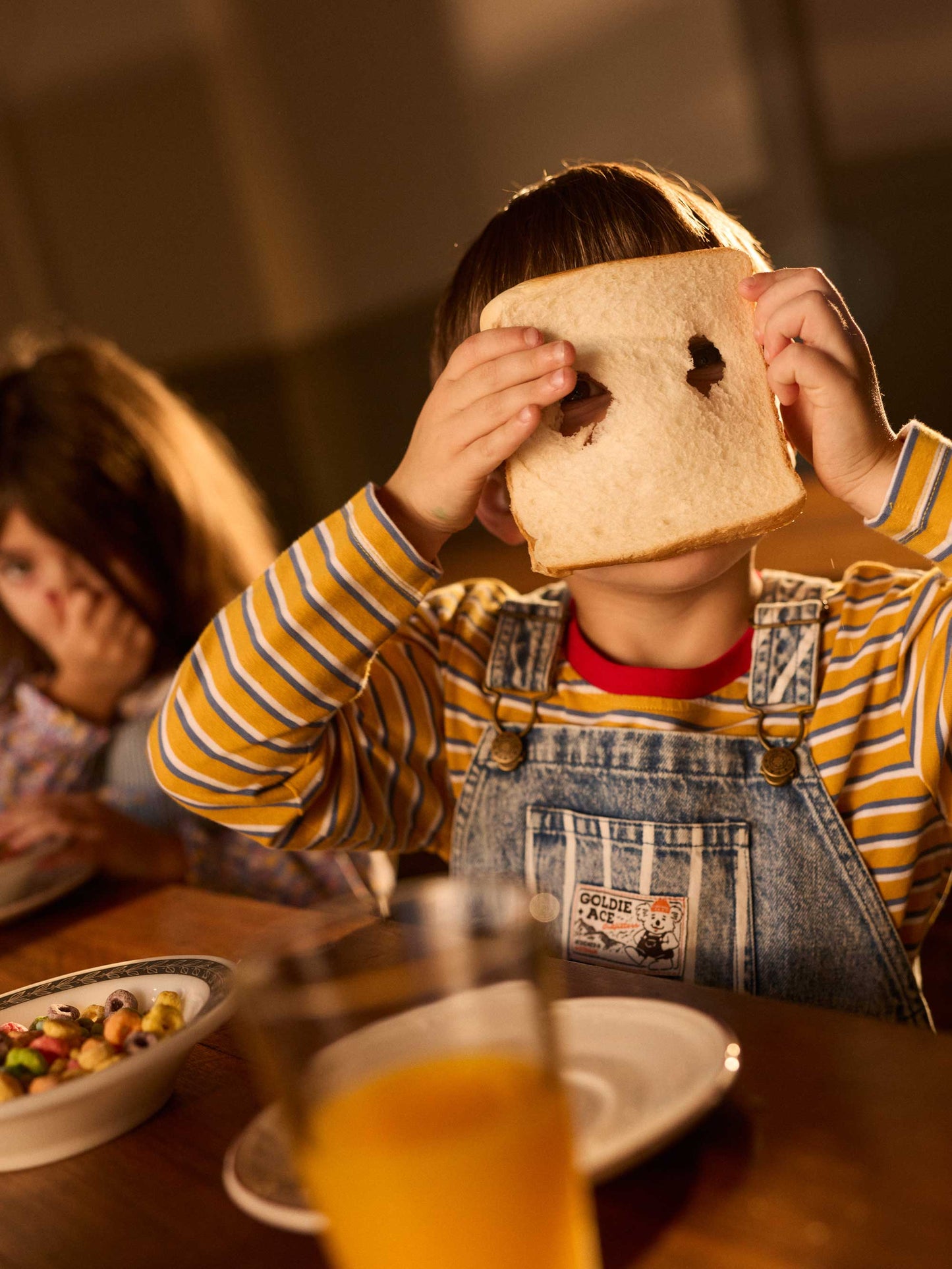 Austin Stripe Denim Panel Overalls