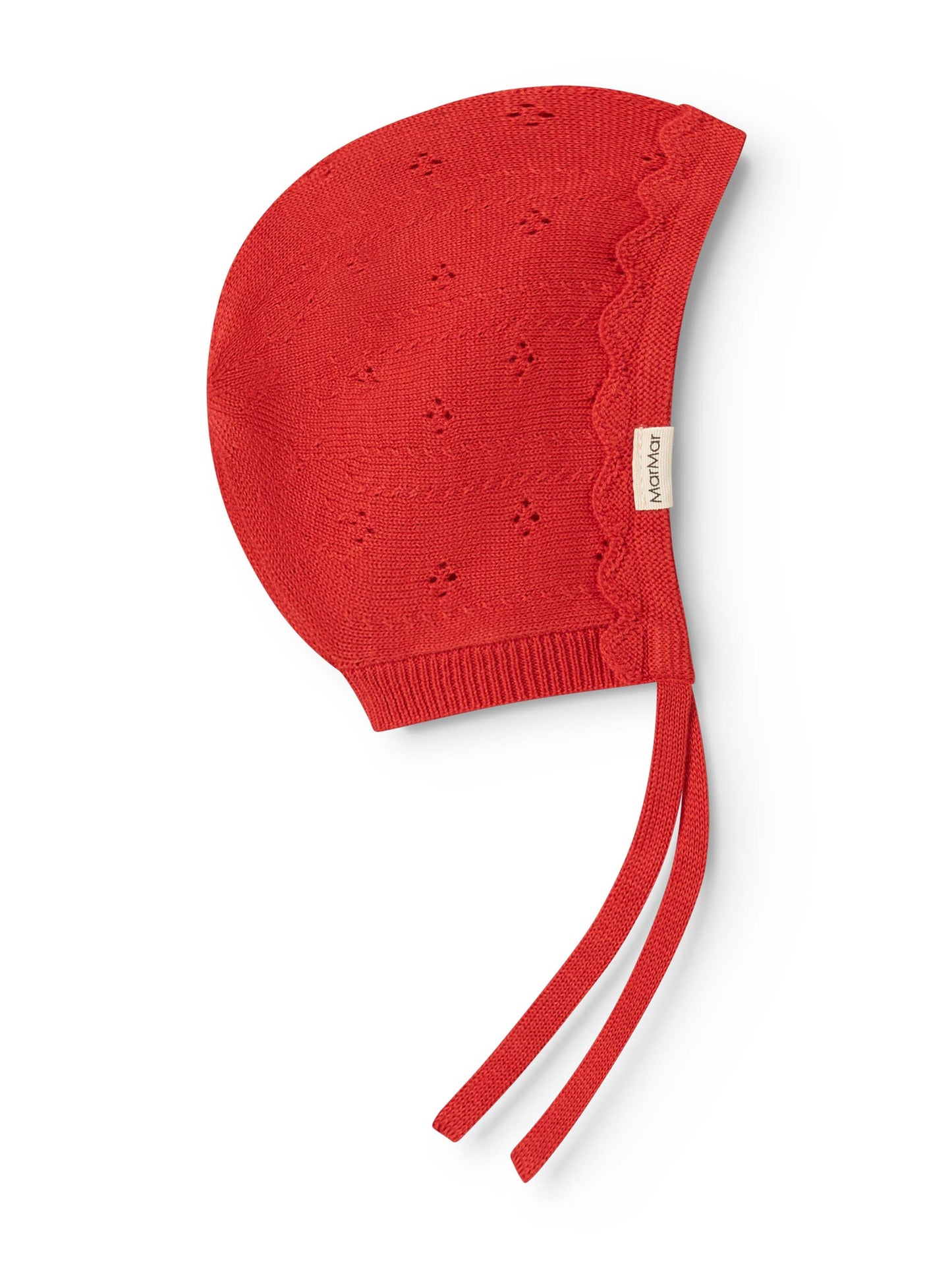Red Axa Pointelle Bonnet
