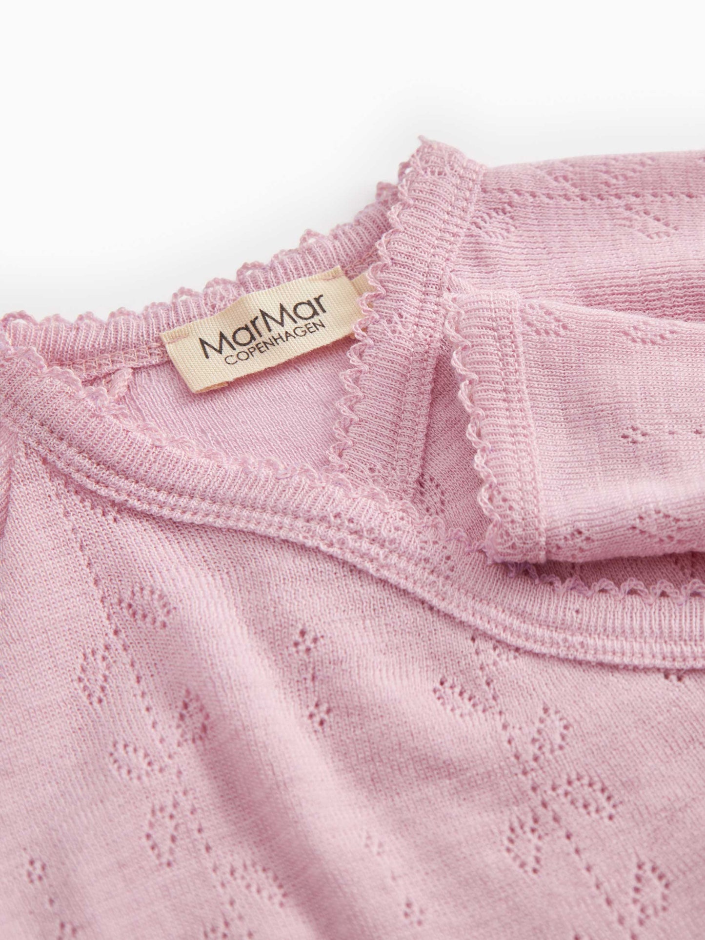 Soft Berry Wool Pointelle Body