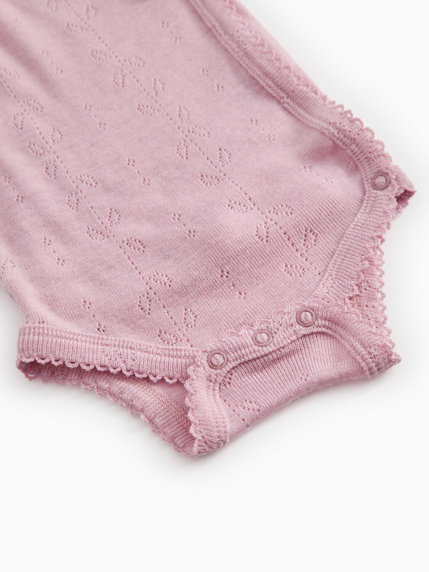 Soft Berry Wool Pointelle Body