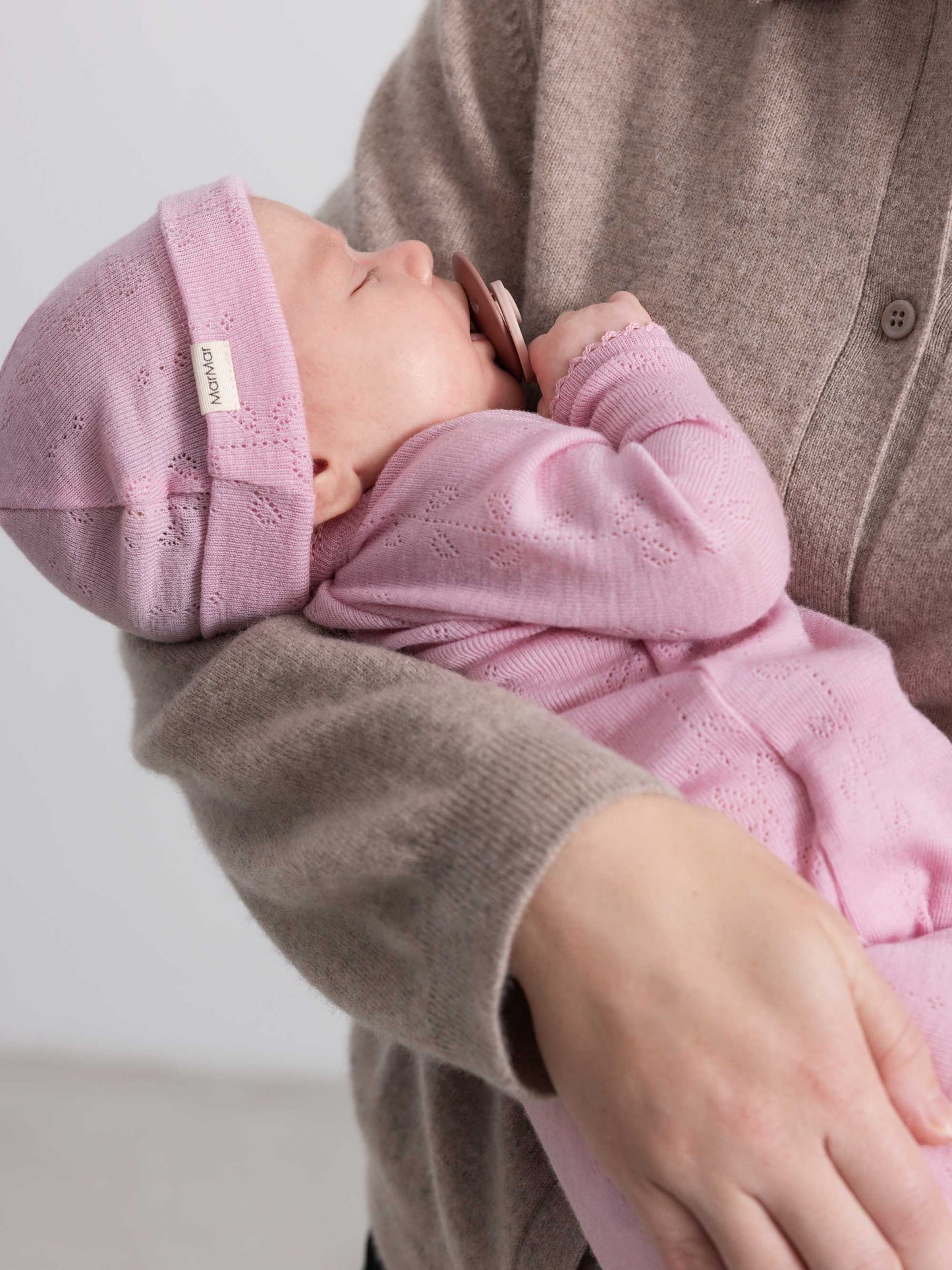 Soft Berry Wool Pointelle Body