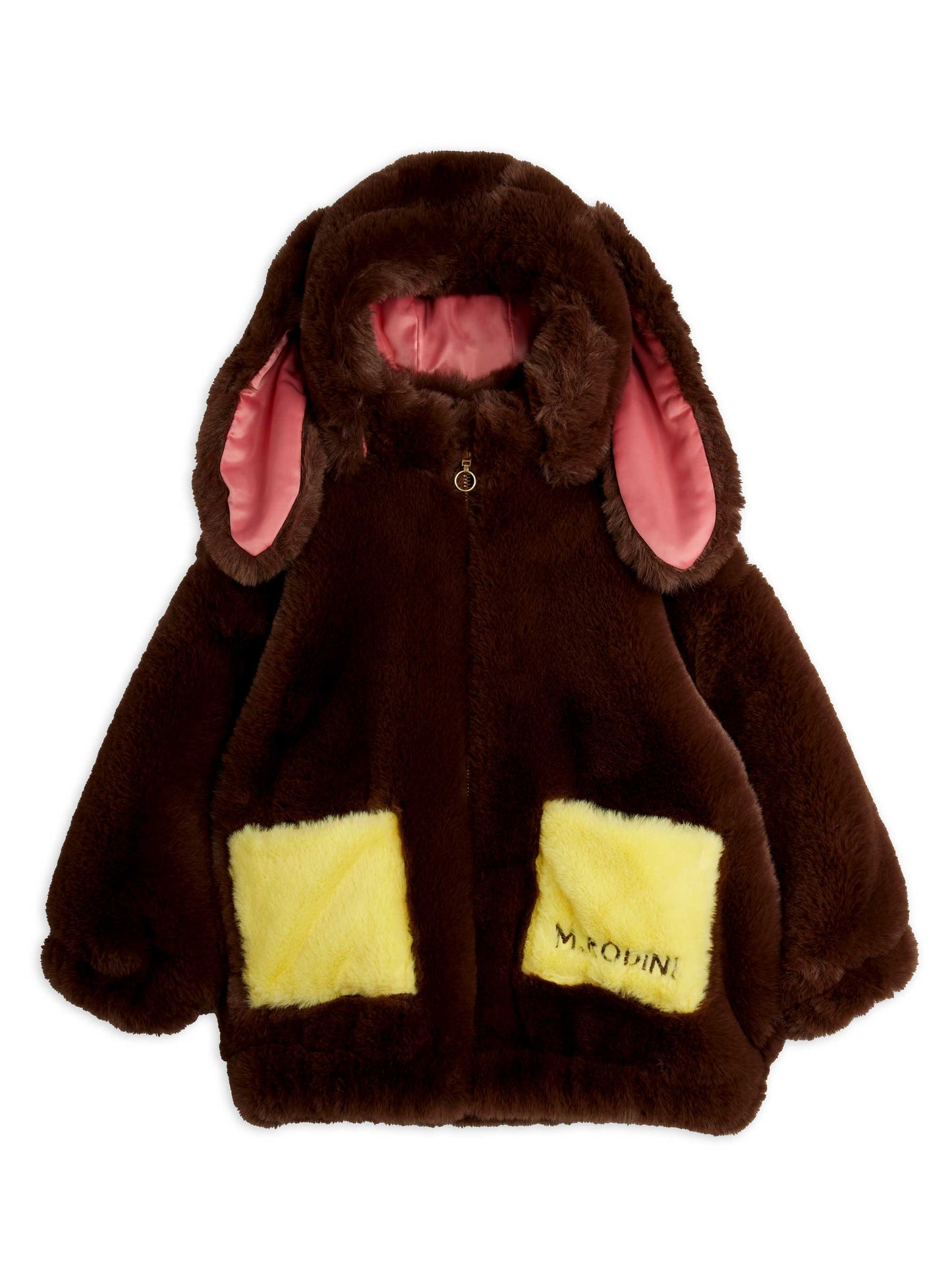 Rabbit Ear Faux Fur Jacket