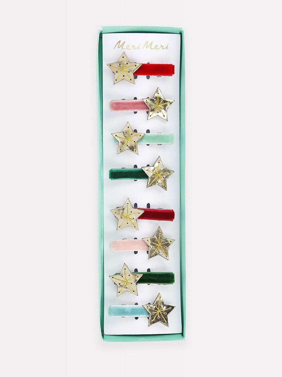 Gold Star Hair Clips