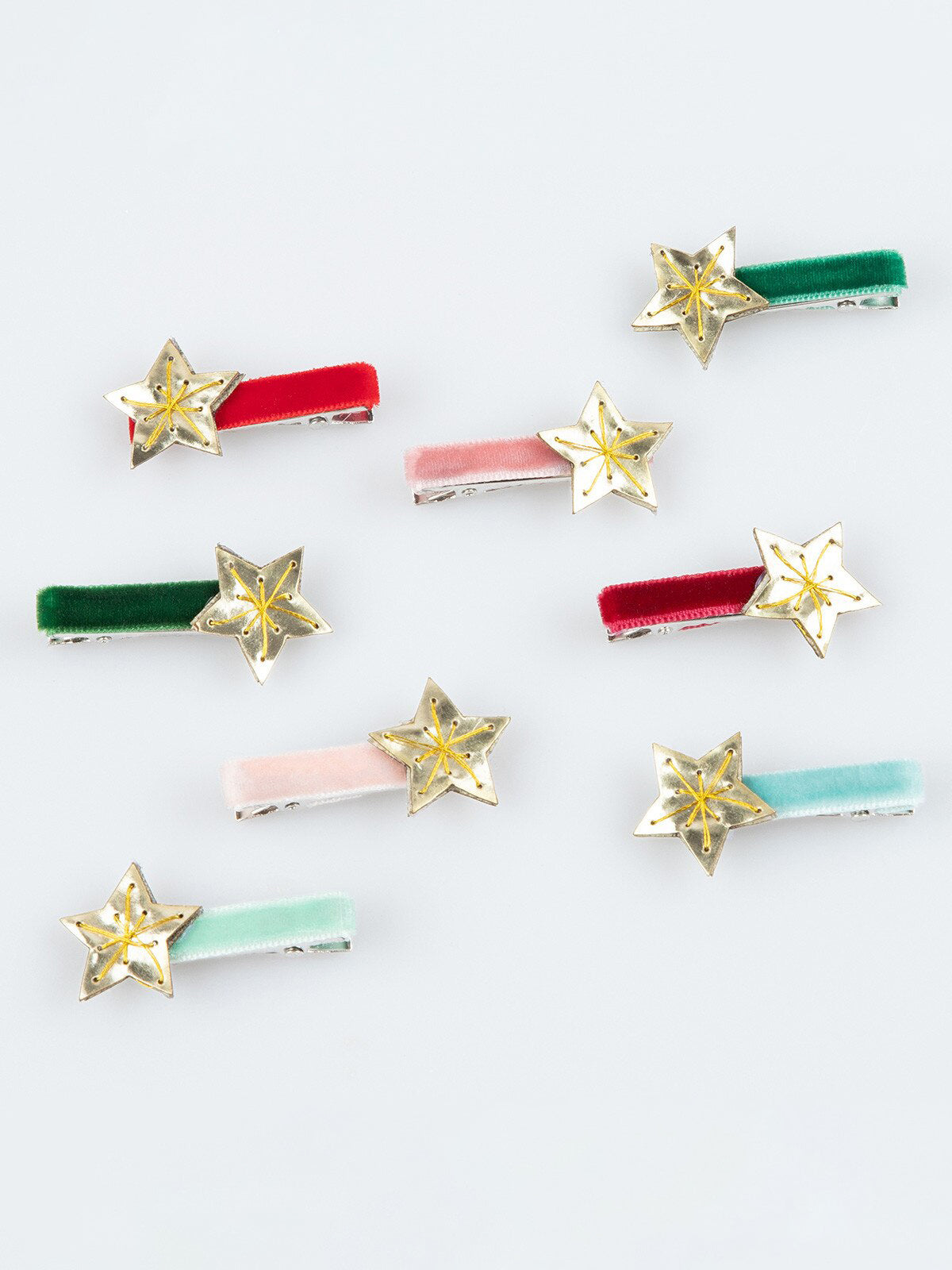 Gold Star Hair Clips