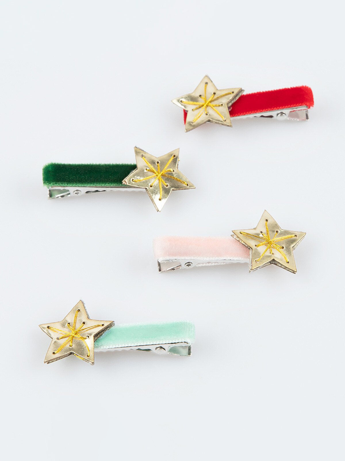 Gold Star Hair Clips