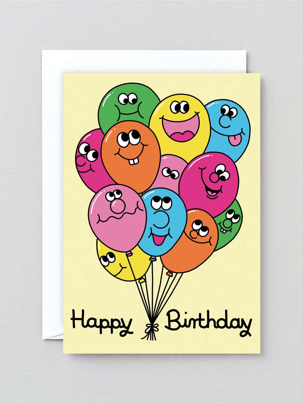 Happy Birthday Balloons Card