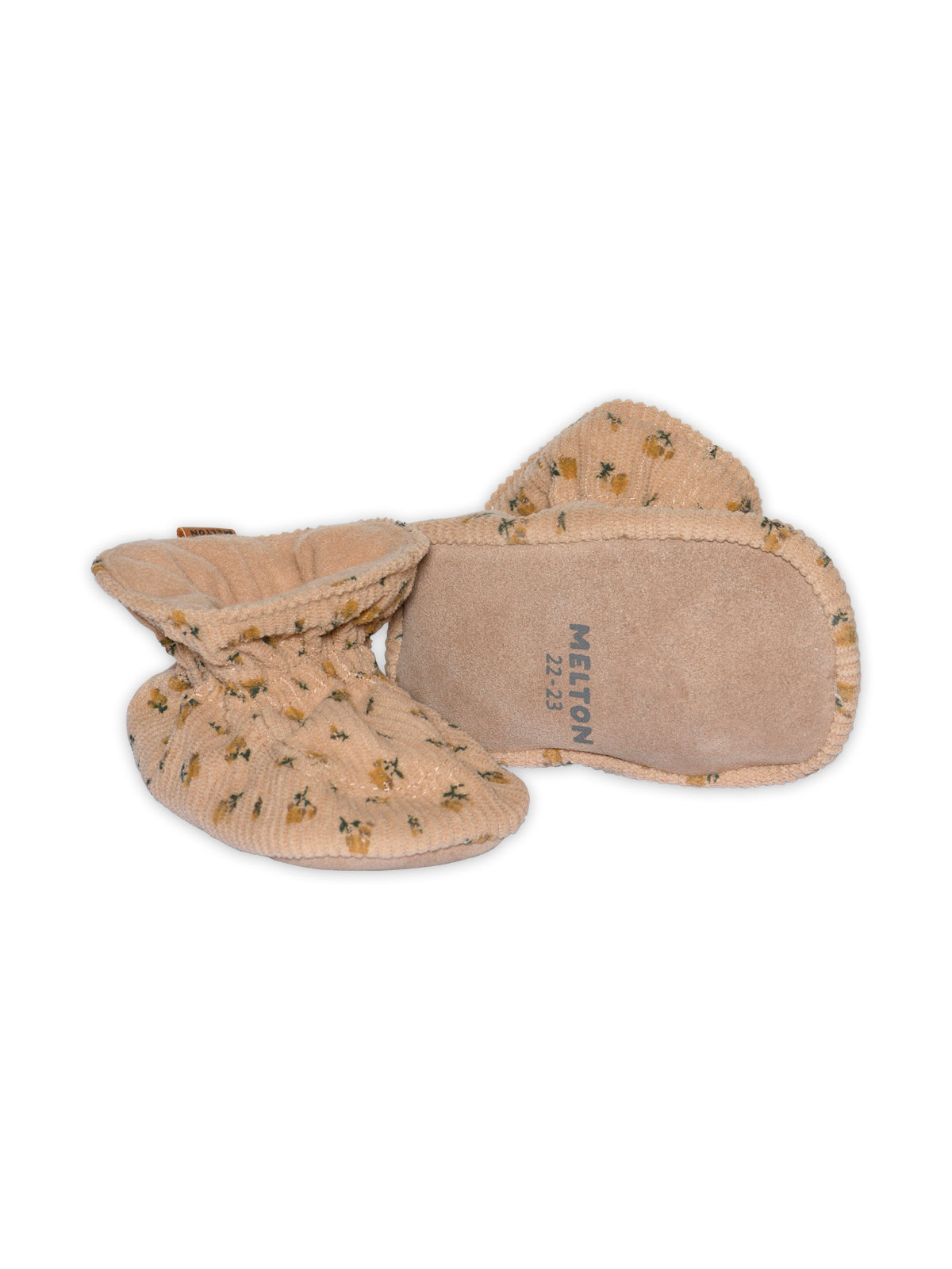 Apple Cinnamon Floral Textile Slippers