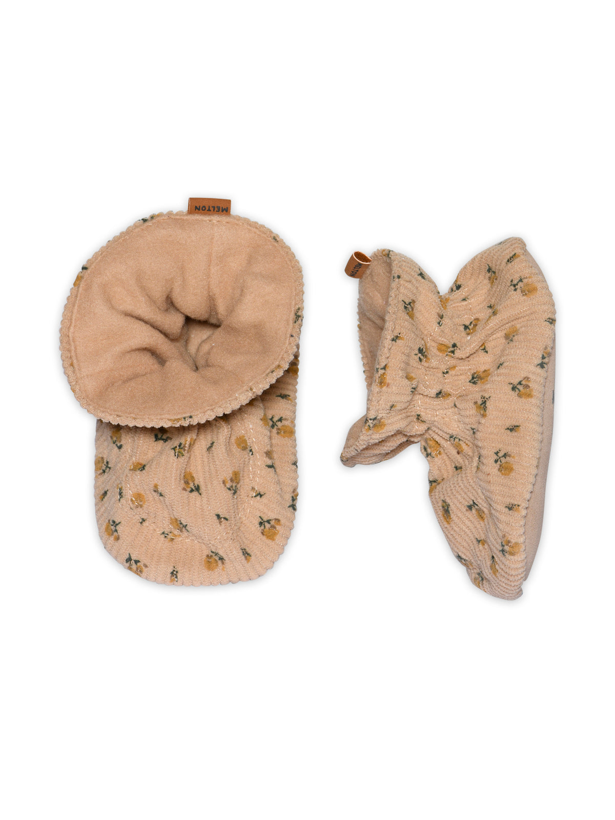 Apple Cinnamon Floral Textile Slippers