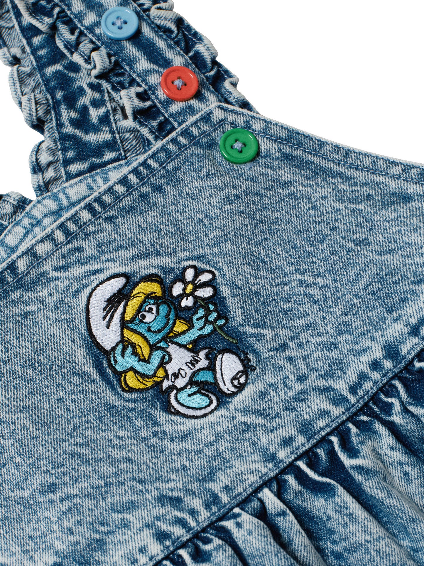 The Smurfette Pinafore Denim Dress