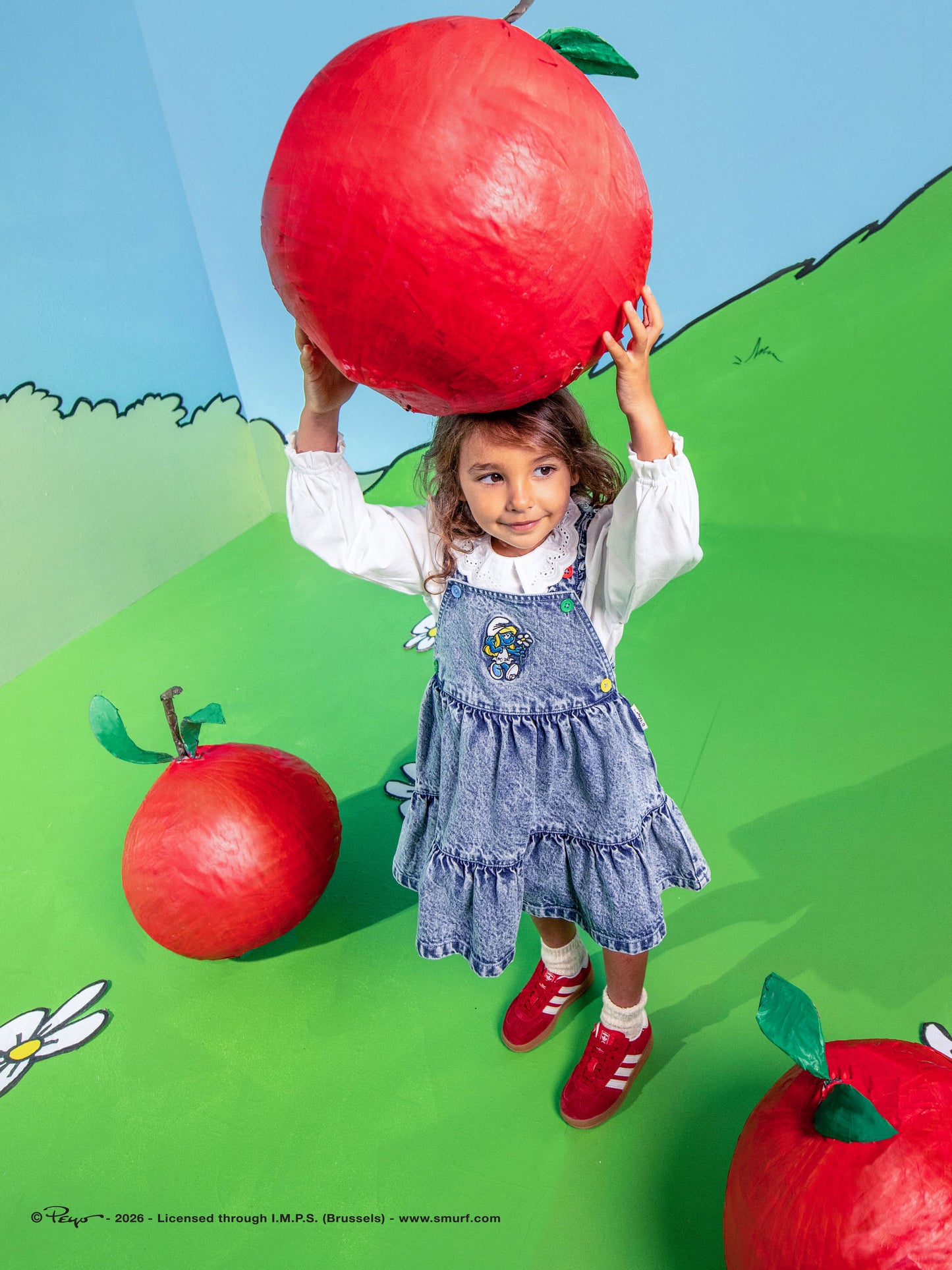 The Smurfette Pinafore Denim Dress