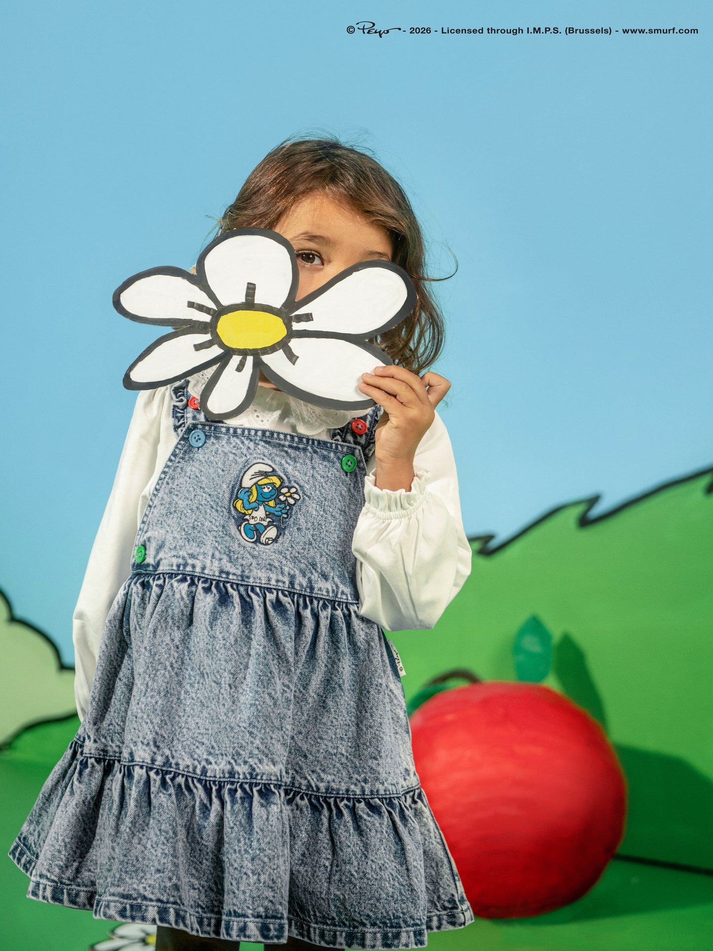The Smurfette Pinafore Denim Dress