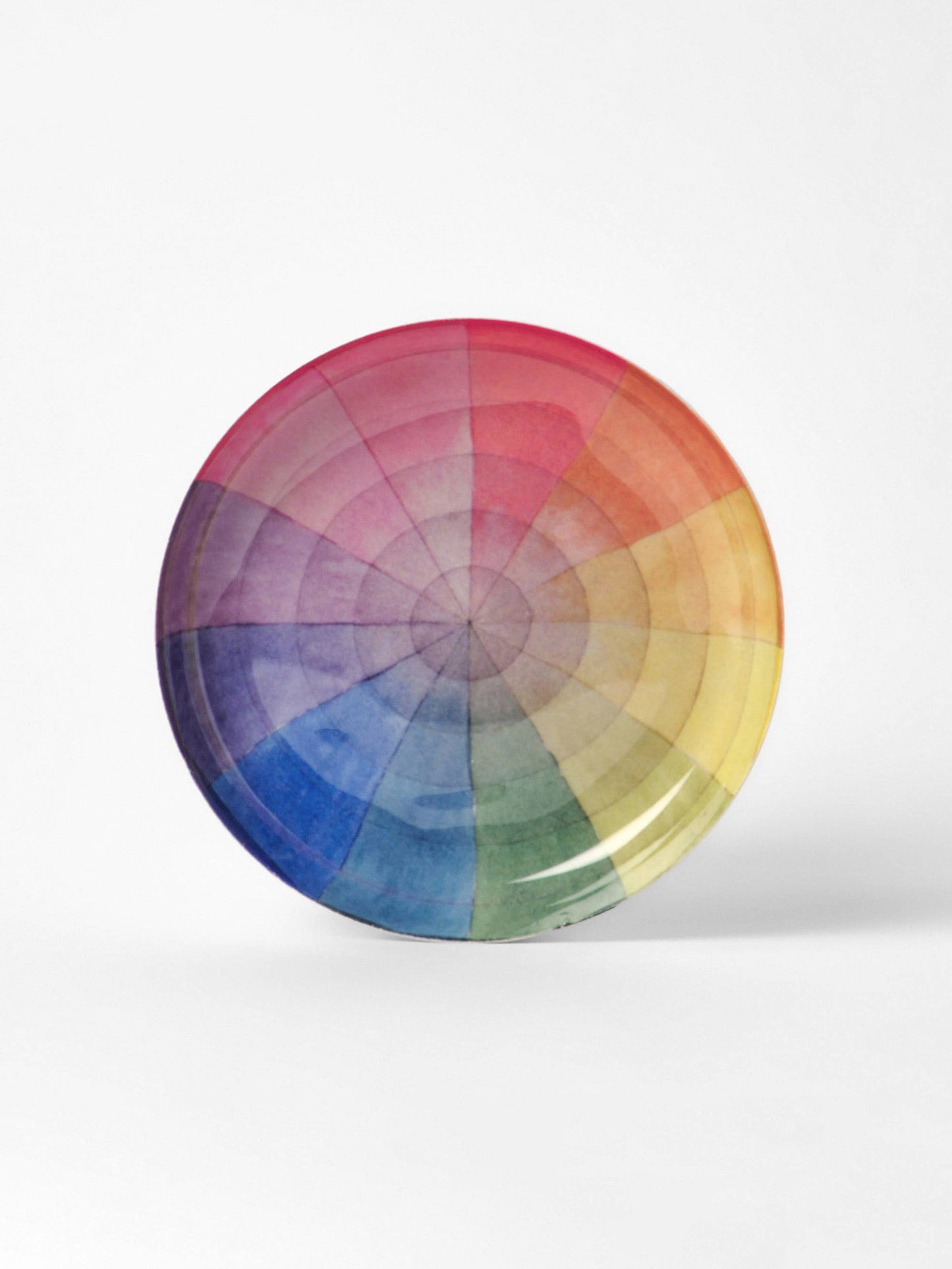 Vintage Colour Wheel Round Enamel Tray