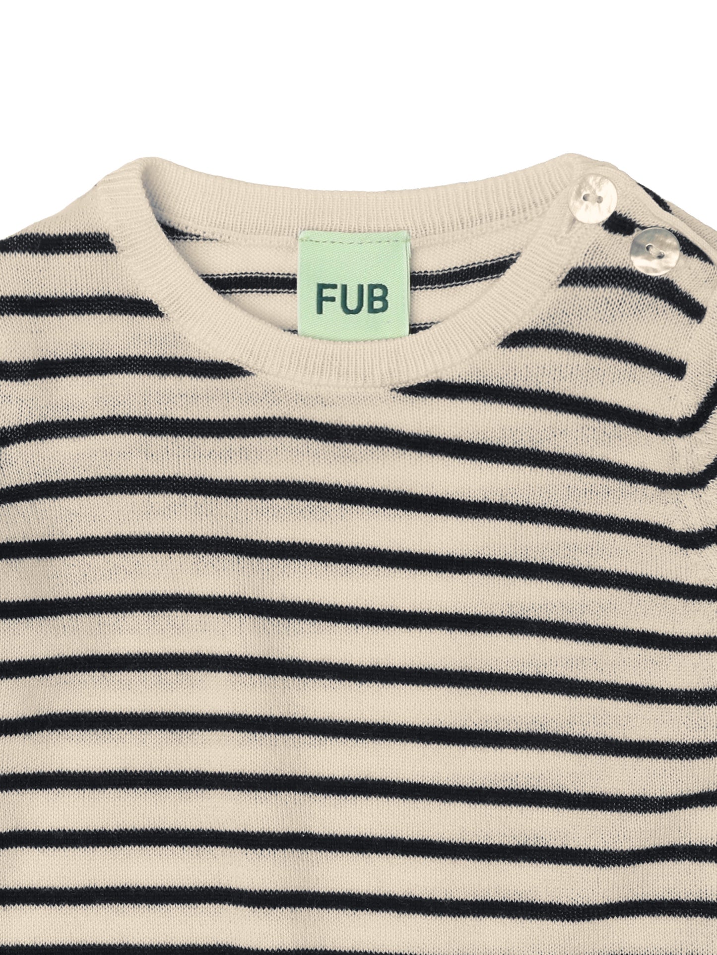 Dark Navy & Ecru Stripe Baby Body