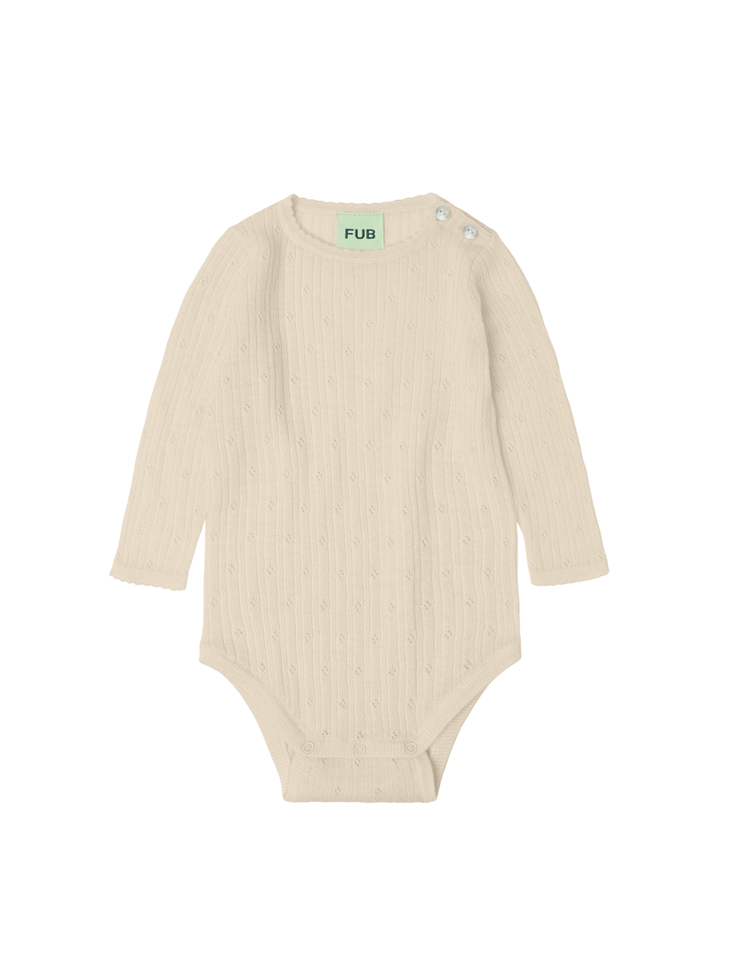 Ecru Pointelle Baby Body