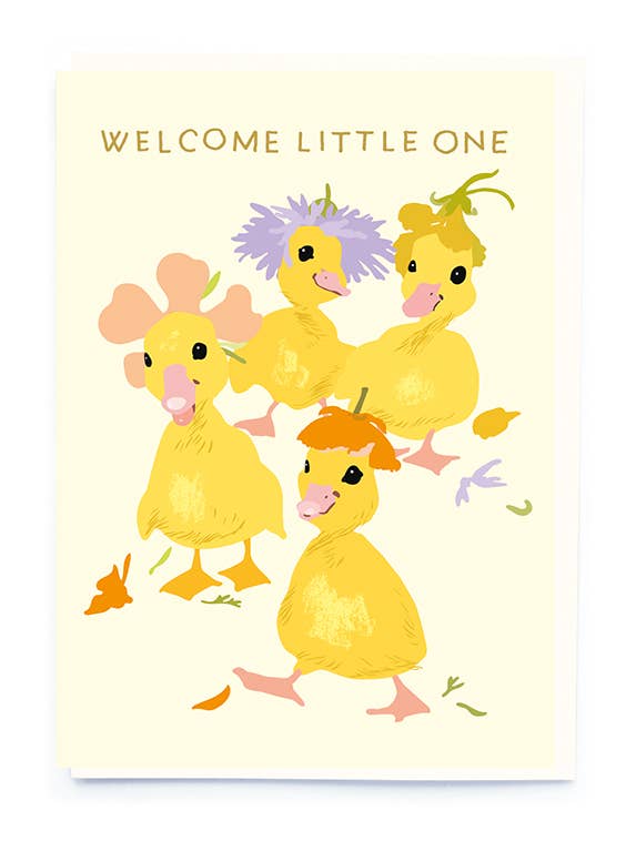 Baby Ducklings Baby Card