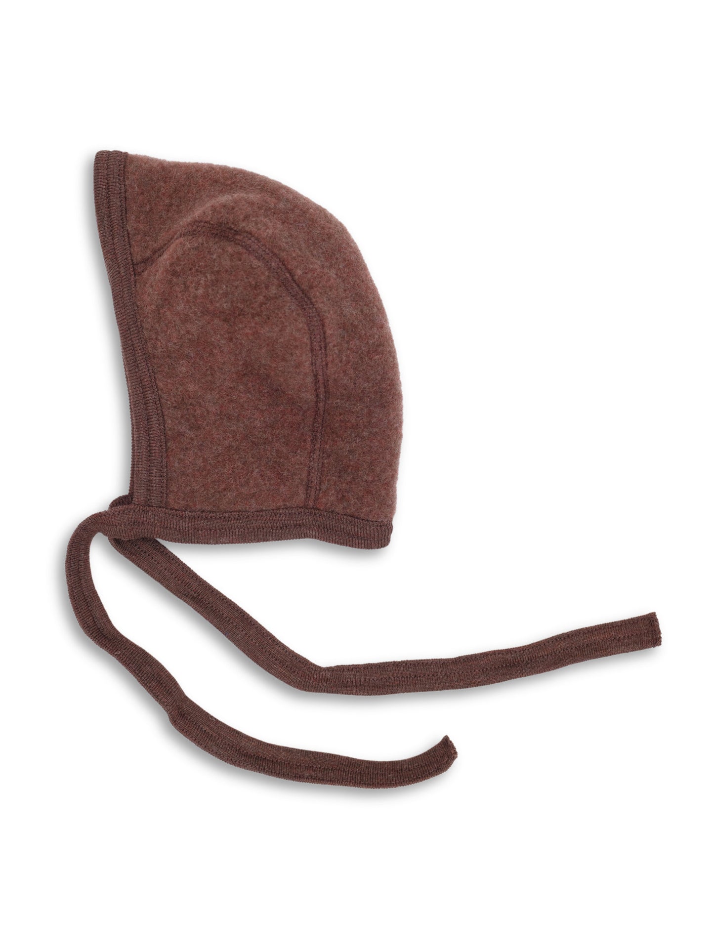 Cinnamon Melange Fleece Baby Bonnet
