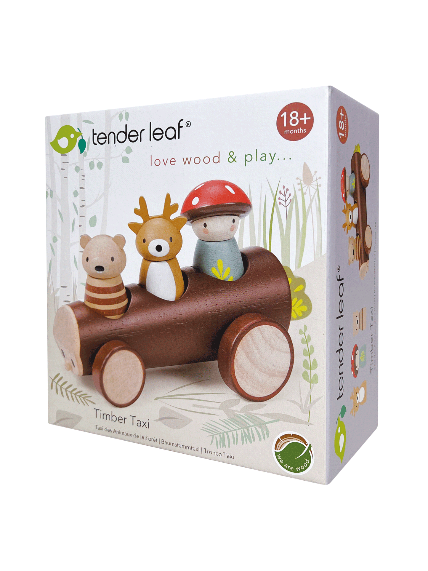 Timber Taxi Wooden Car