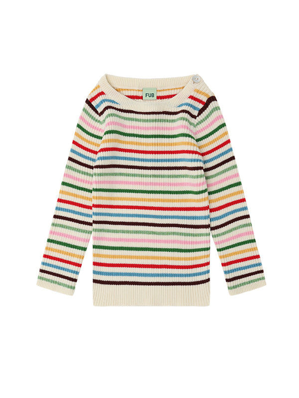 Multi Stripe Rib Baby Top