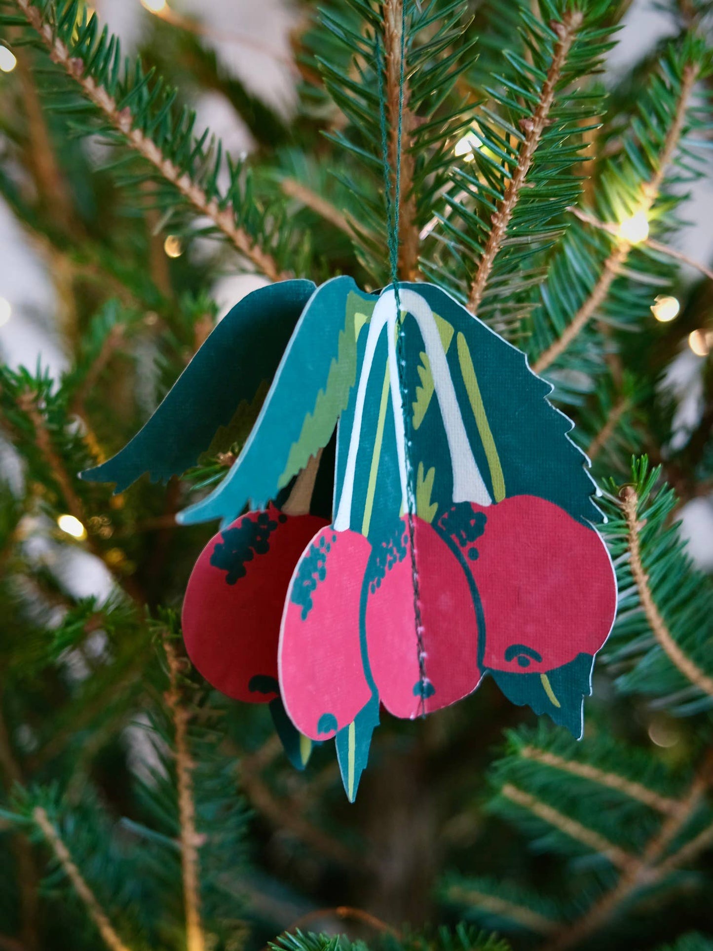 Festive Foliage Paper Ornaments