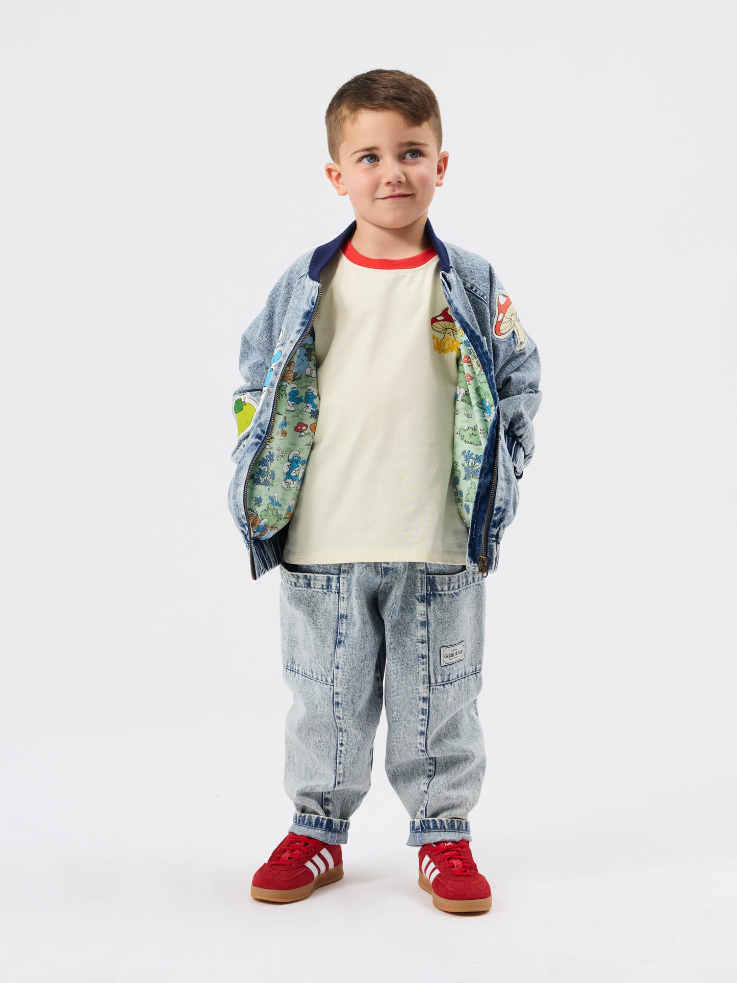 The Smurfs Badge Bomber Jacket