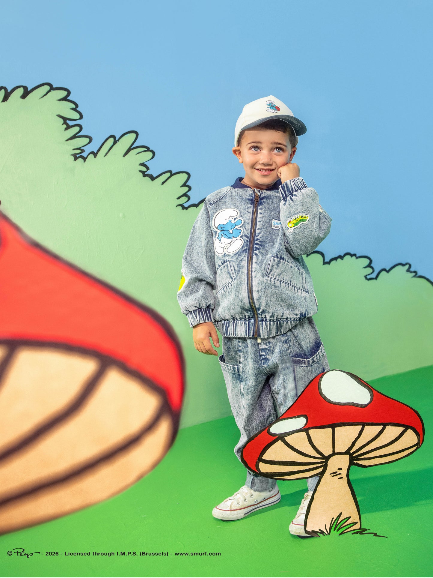 The Smurfs Badge Bomber Jacket