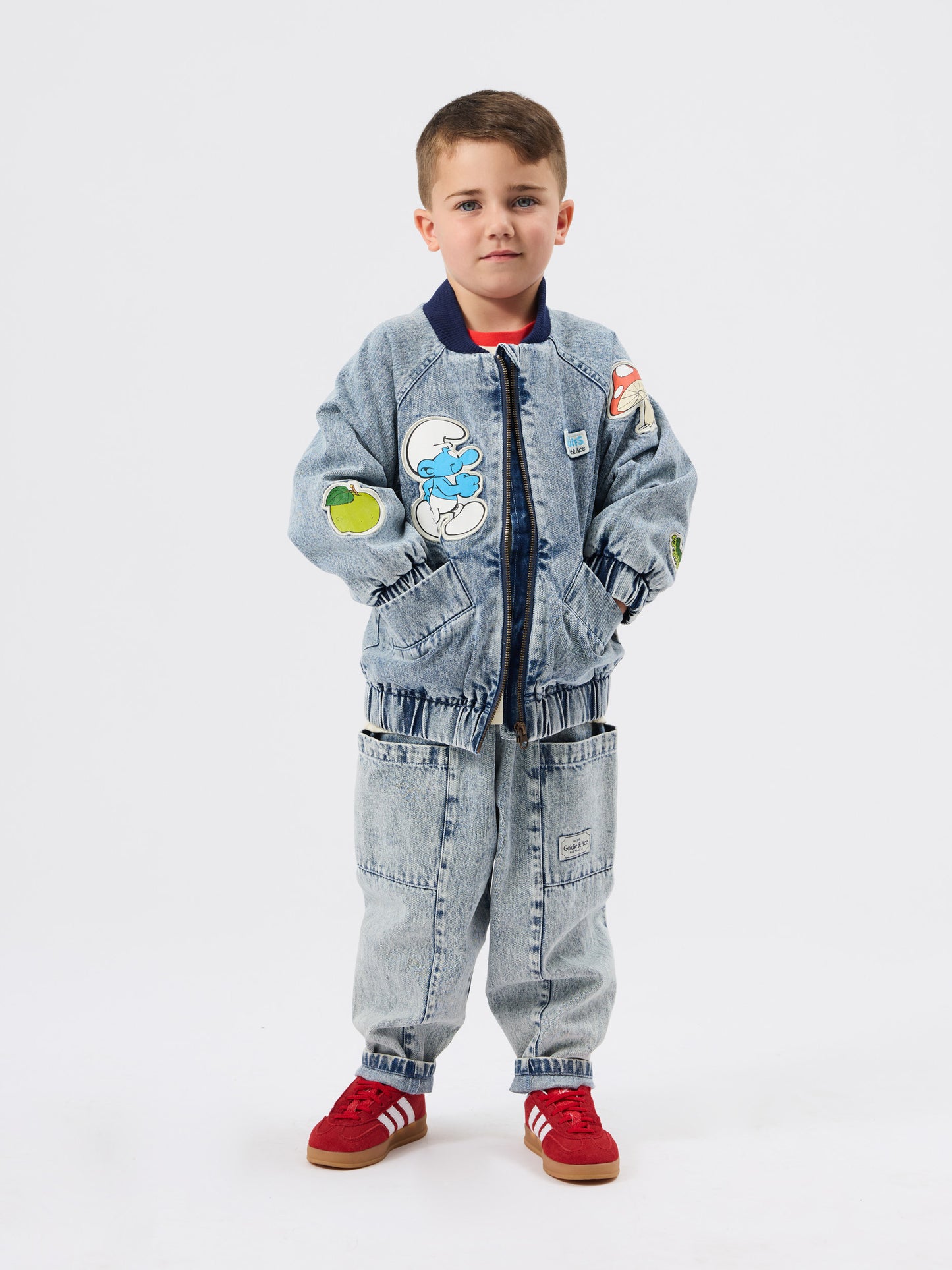 The Smurfs Badge Bomber Jacket