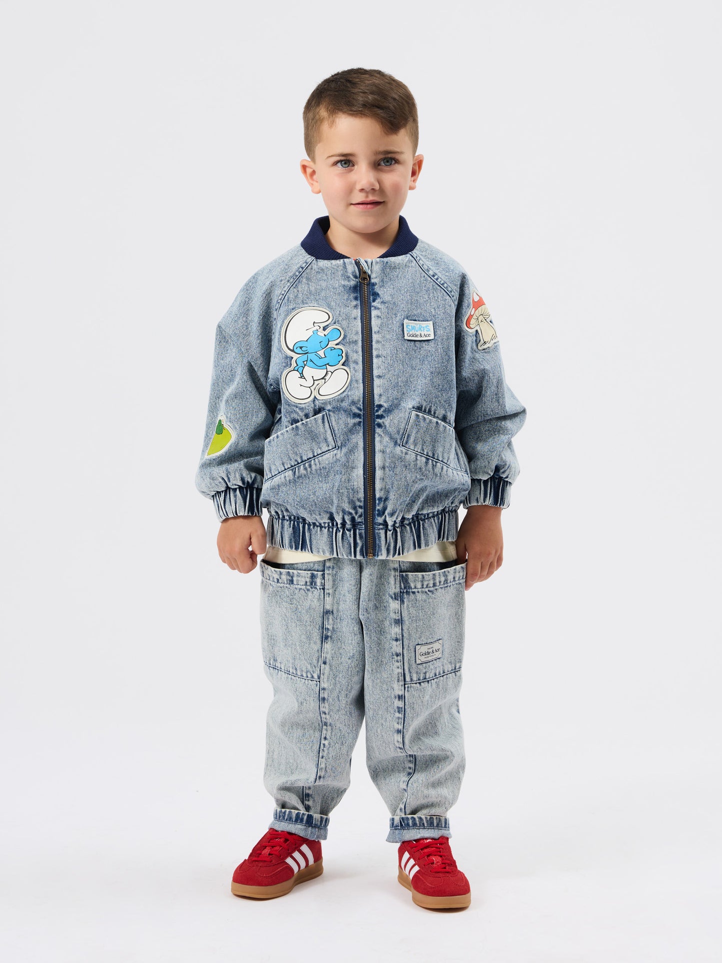 The Smurfs Badge Bomber Jacket