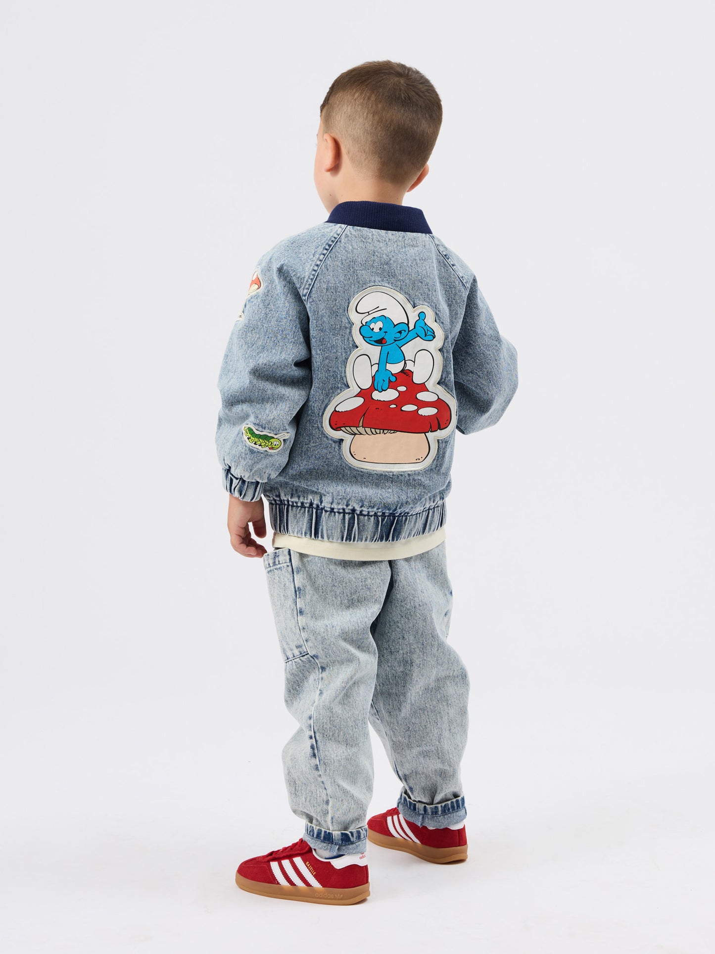 The Smurfs Badge Bomber Jacket
