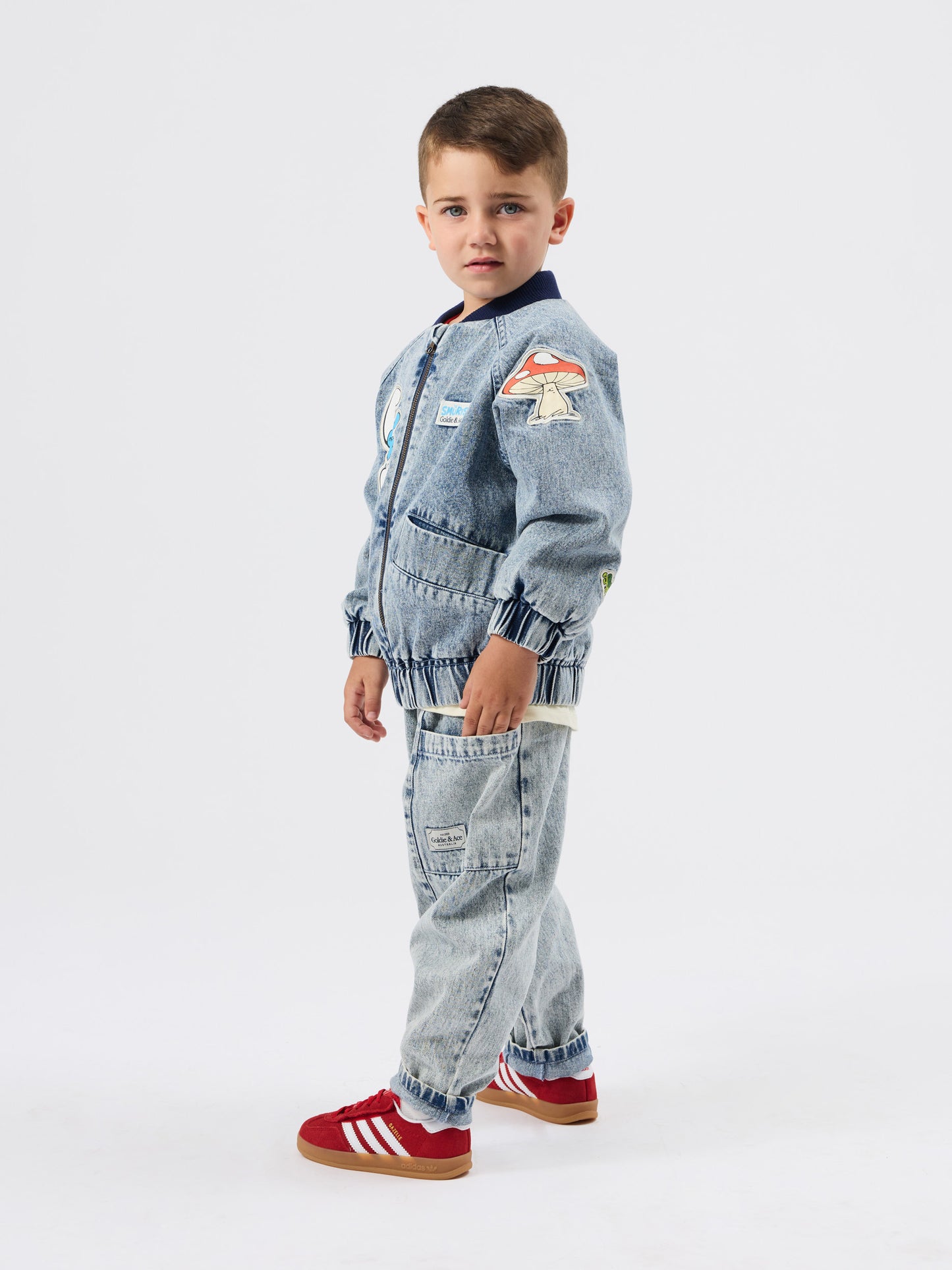 The Smurfs Badge Bomber Jacket