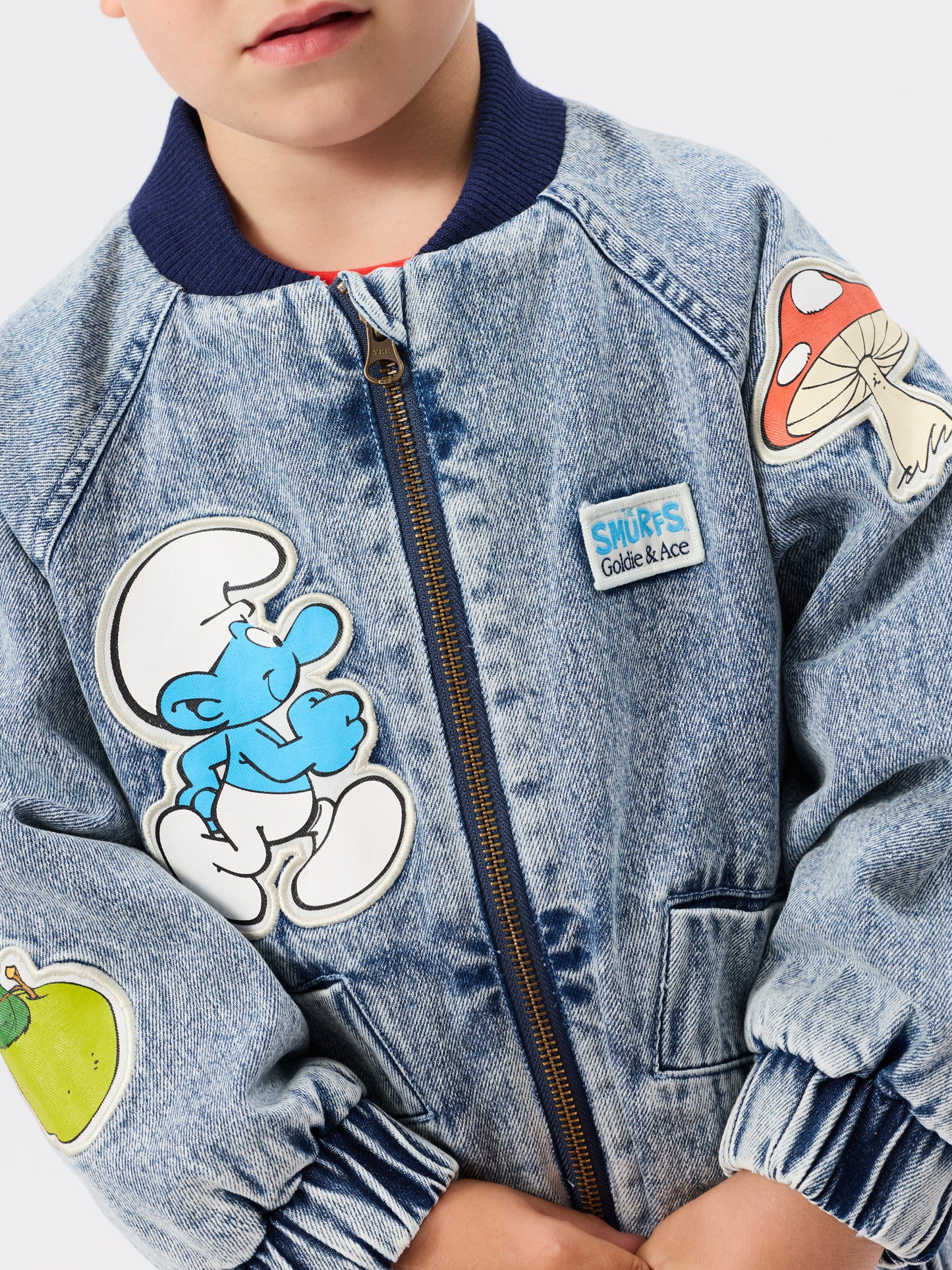 The Smurfs Badge Bomber Jacket